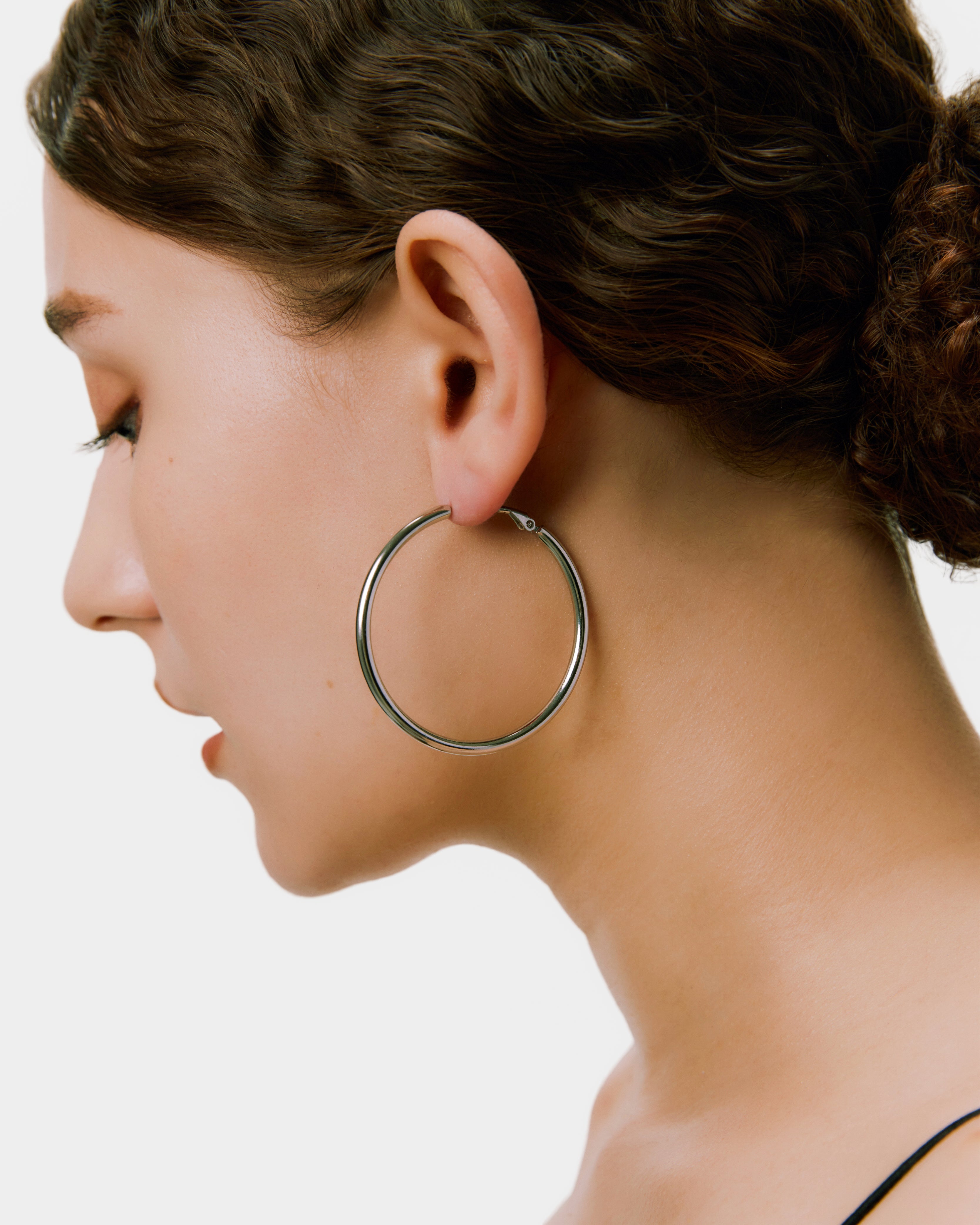 Basic Hoop Pierce - Silver