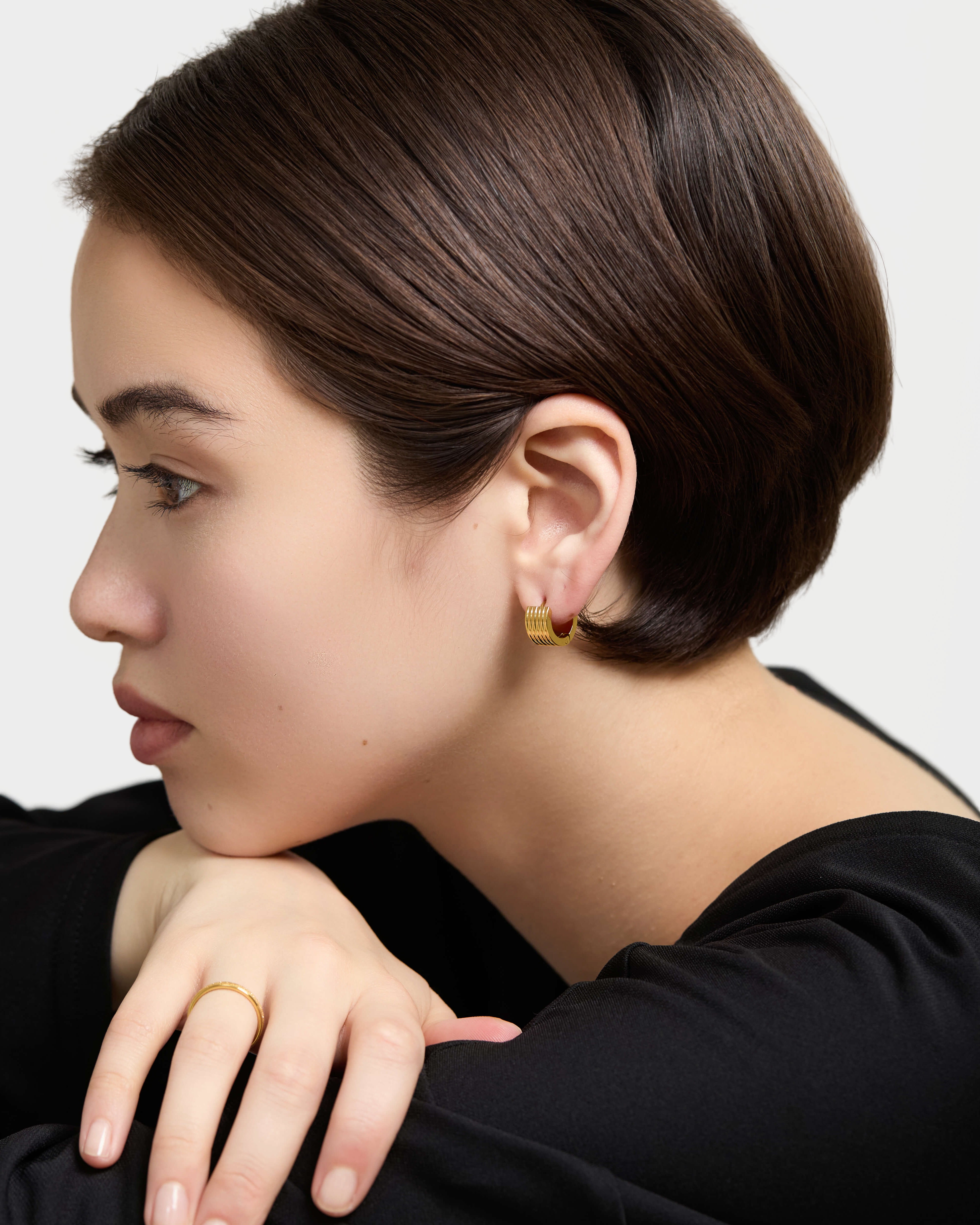 Compact Hoop Earrings