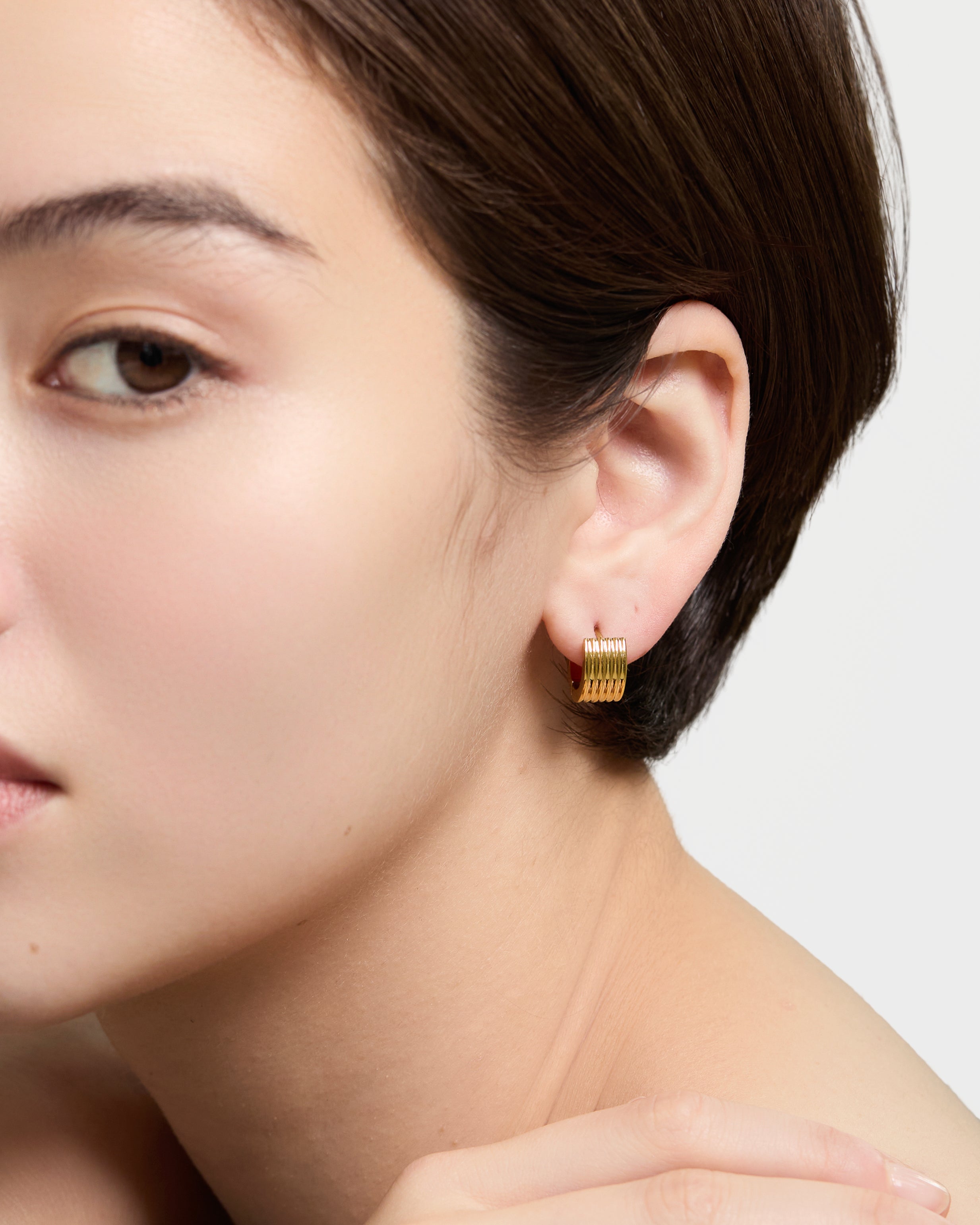 Compact Hoop Earrings