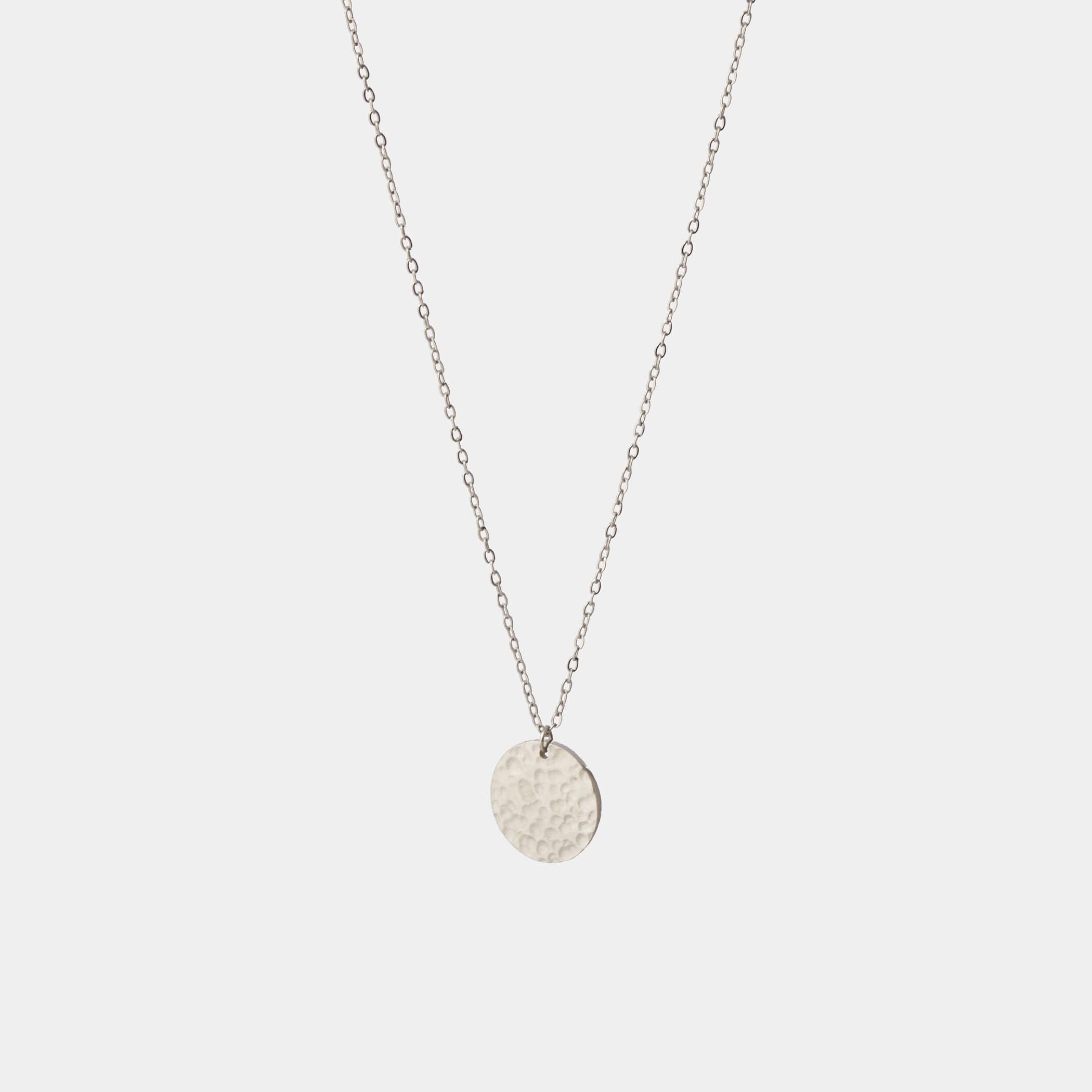 Cosmic Disc Necklace - Silver