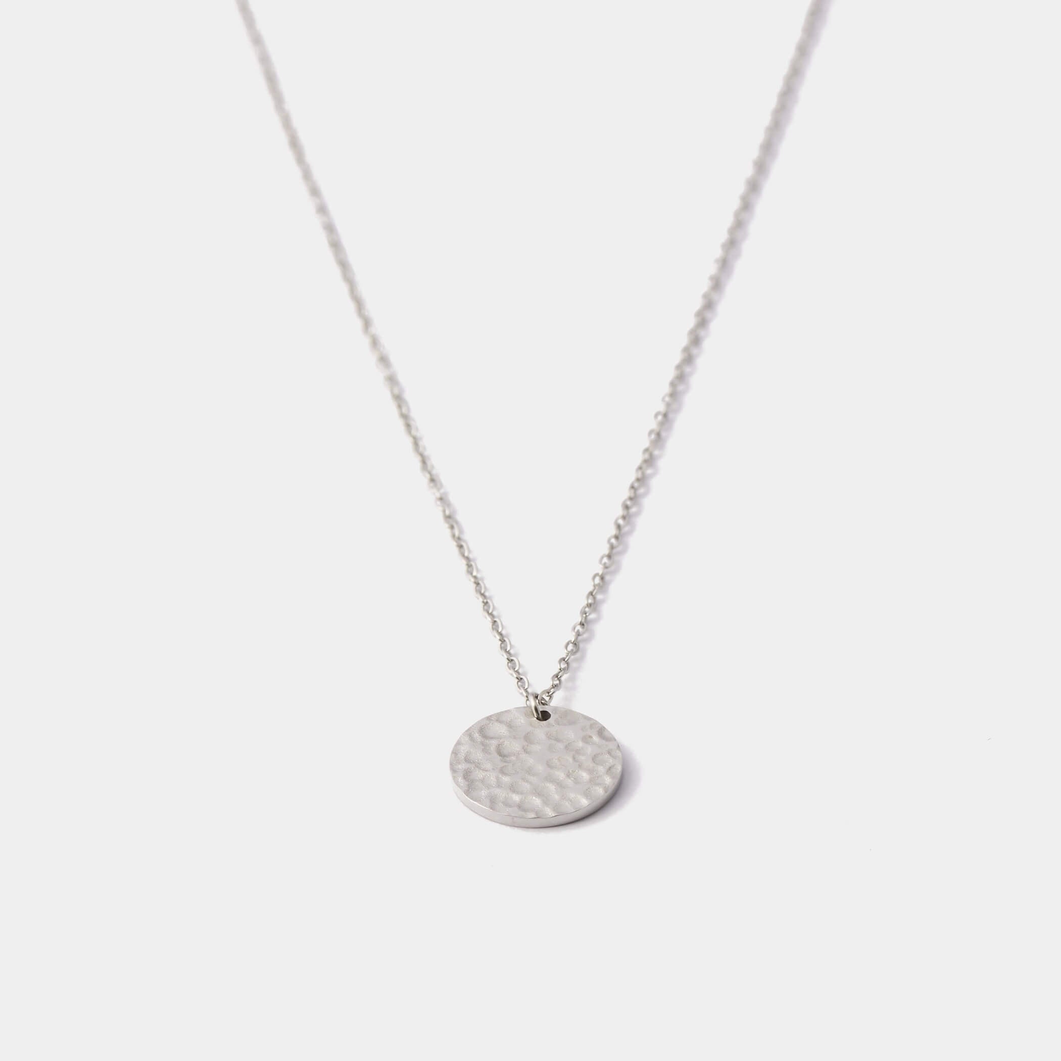 Cosmic Disc Necklace - Silver