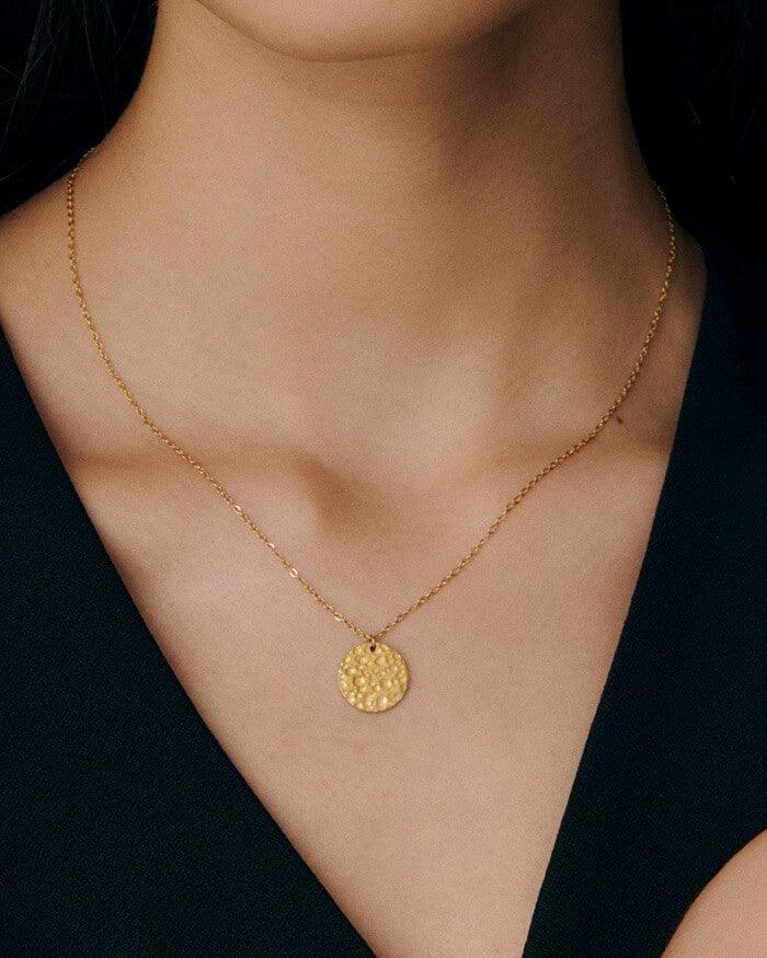 cosmic disc necklace