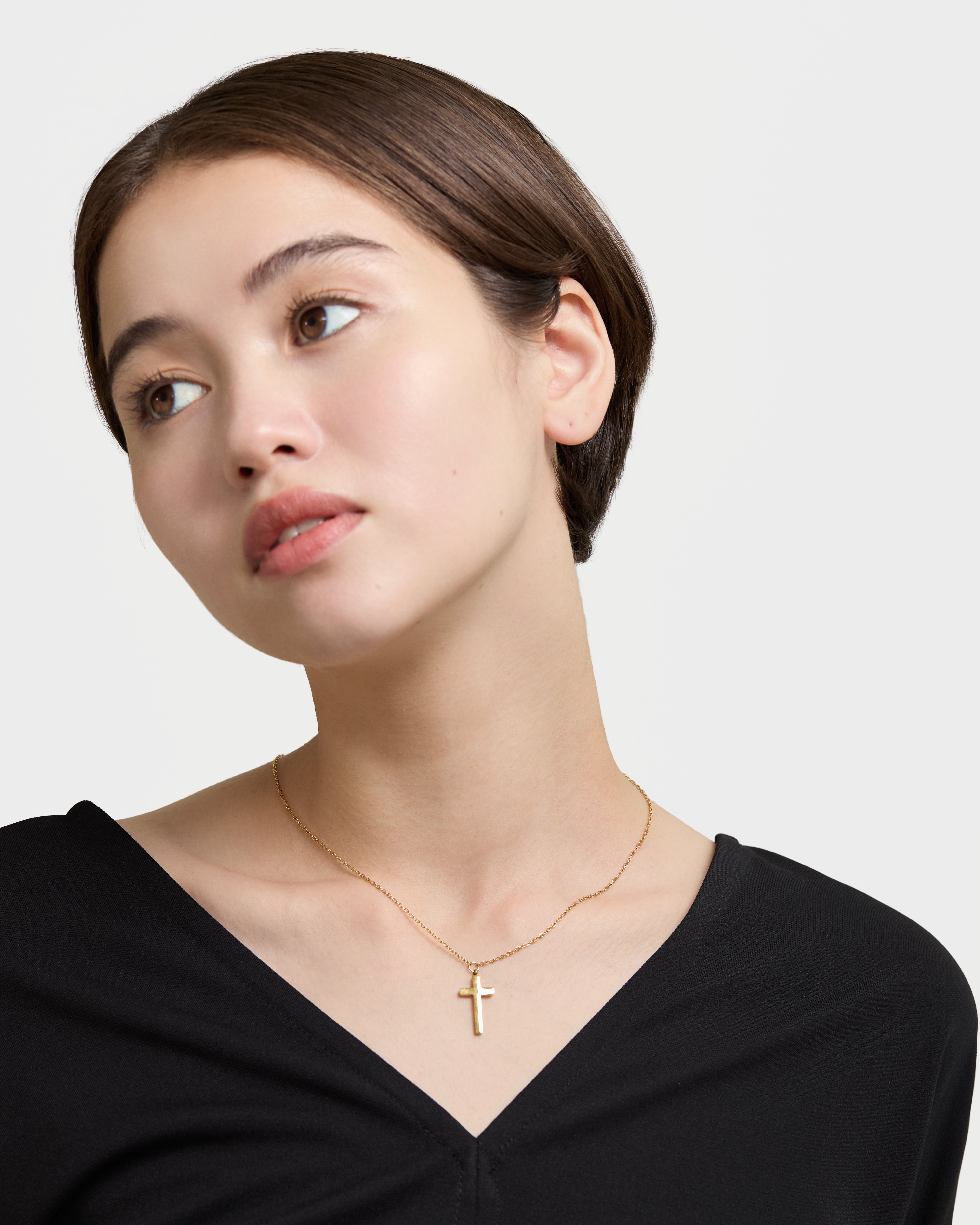 Crossed Bar Necklace