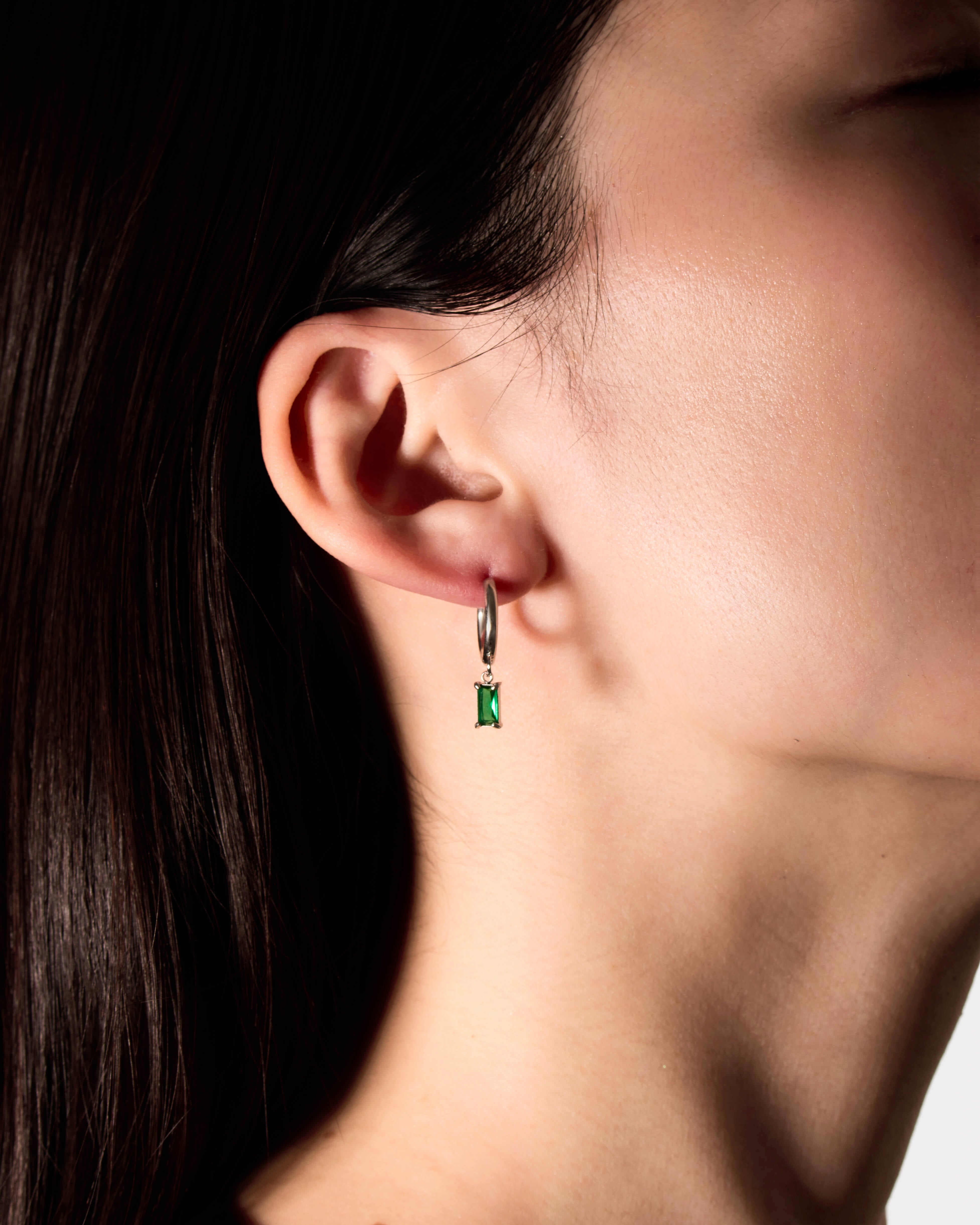 Cubic Zirconia Earrings - Silver