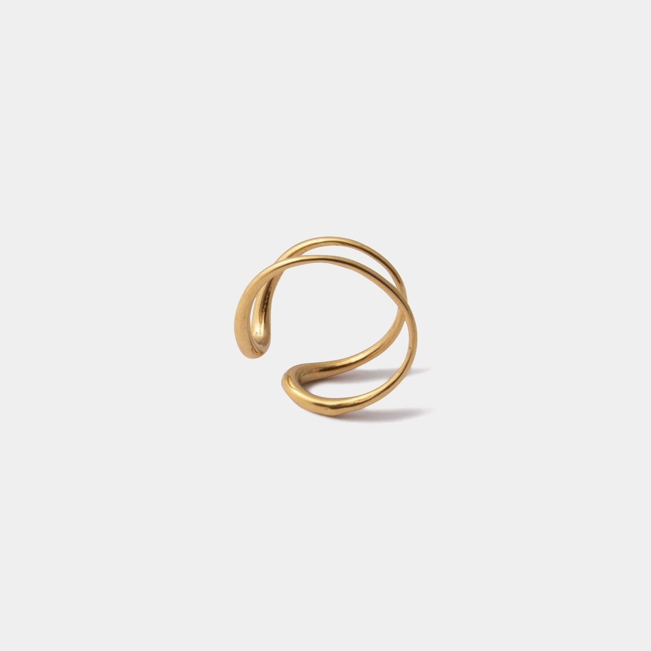 Faceted Hooked Ear Cuff