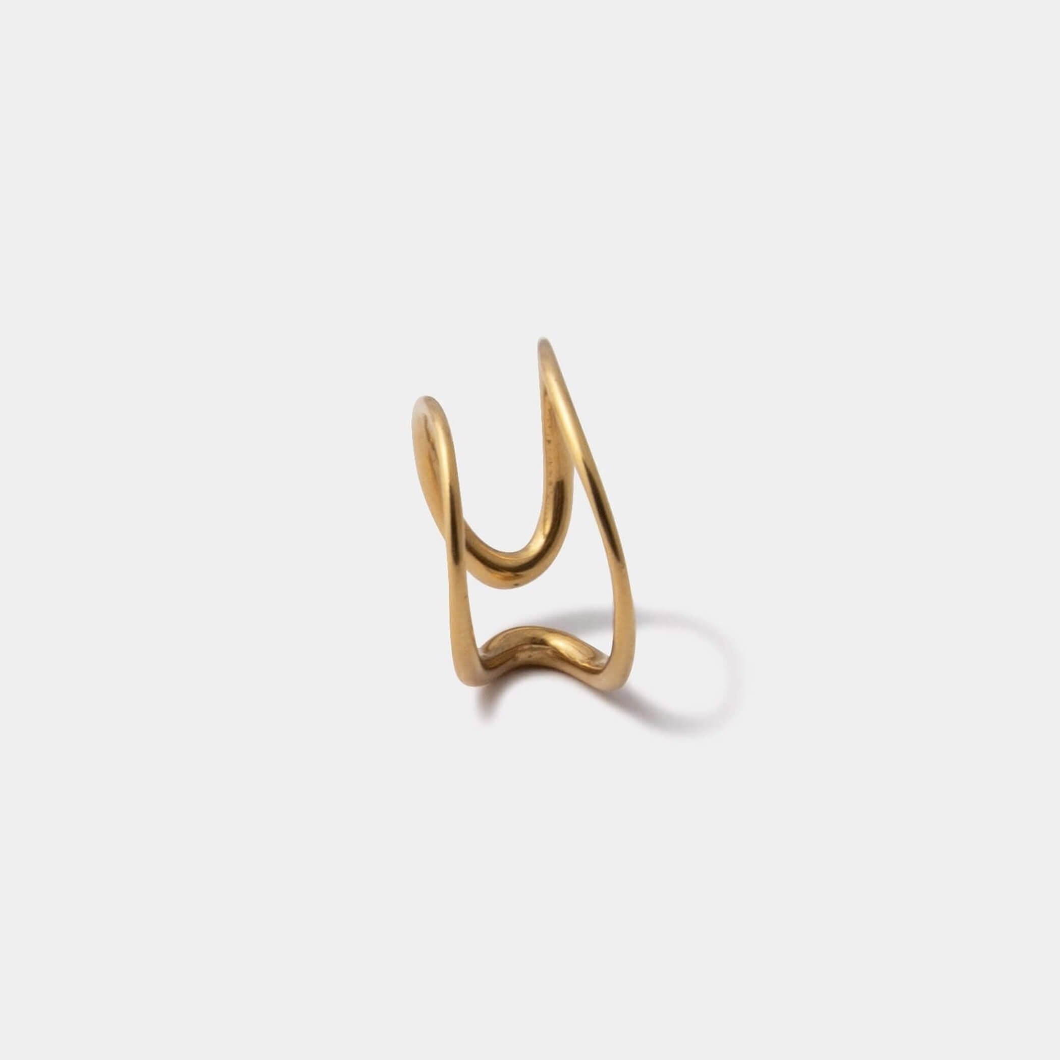Faceted Hooked Ear Cuff