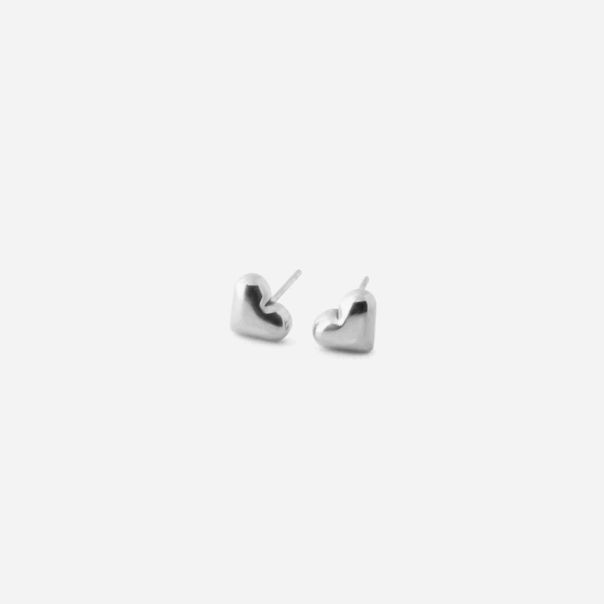 Heart Earrings - Silver