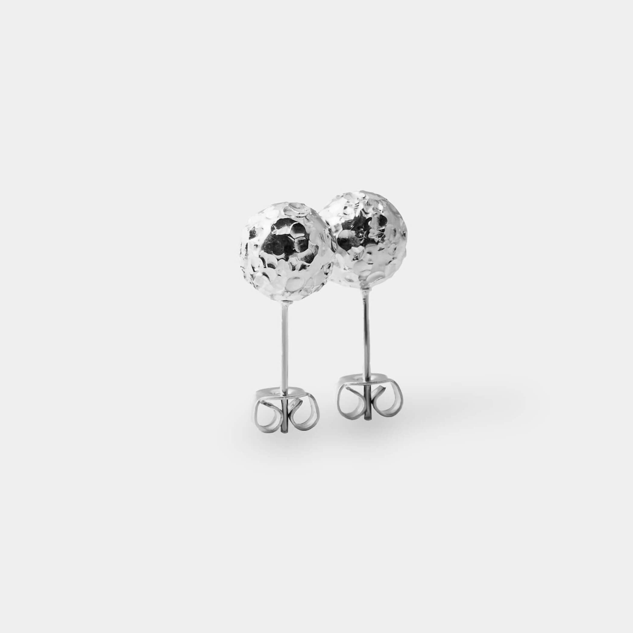Luminous Moon Earrings - Silver
