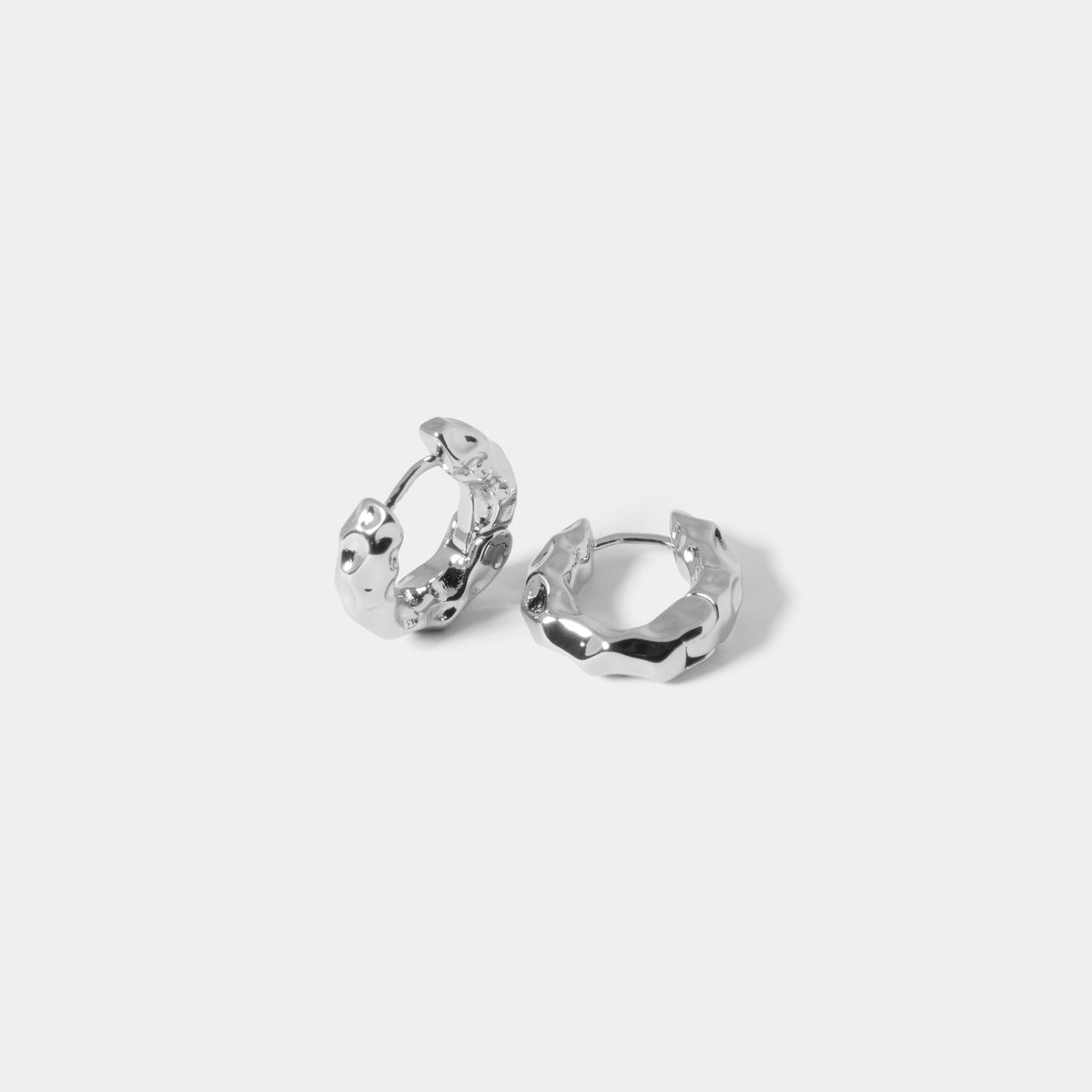Molten Hoop Pierce - Silver