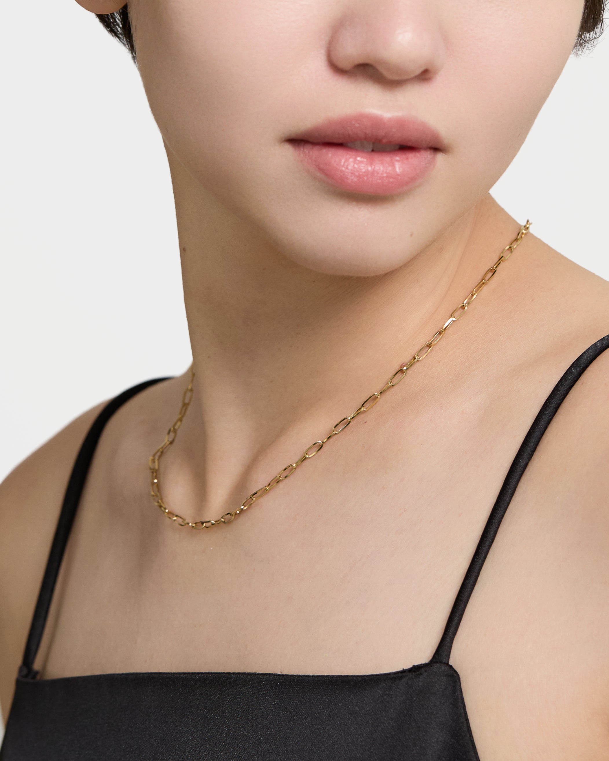 Narrow Box Chain Necklace