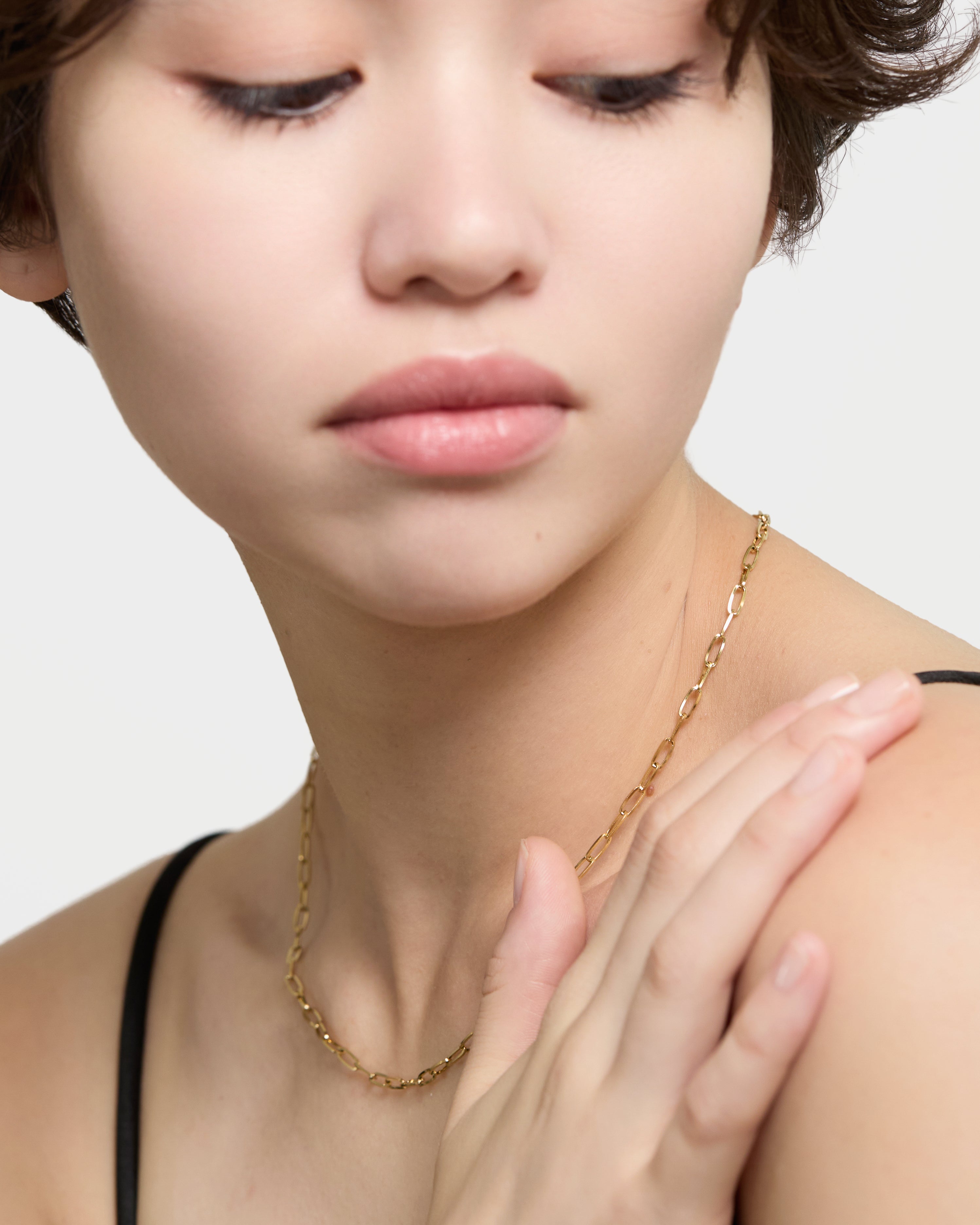 Narrow Box Chain Necklace