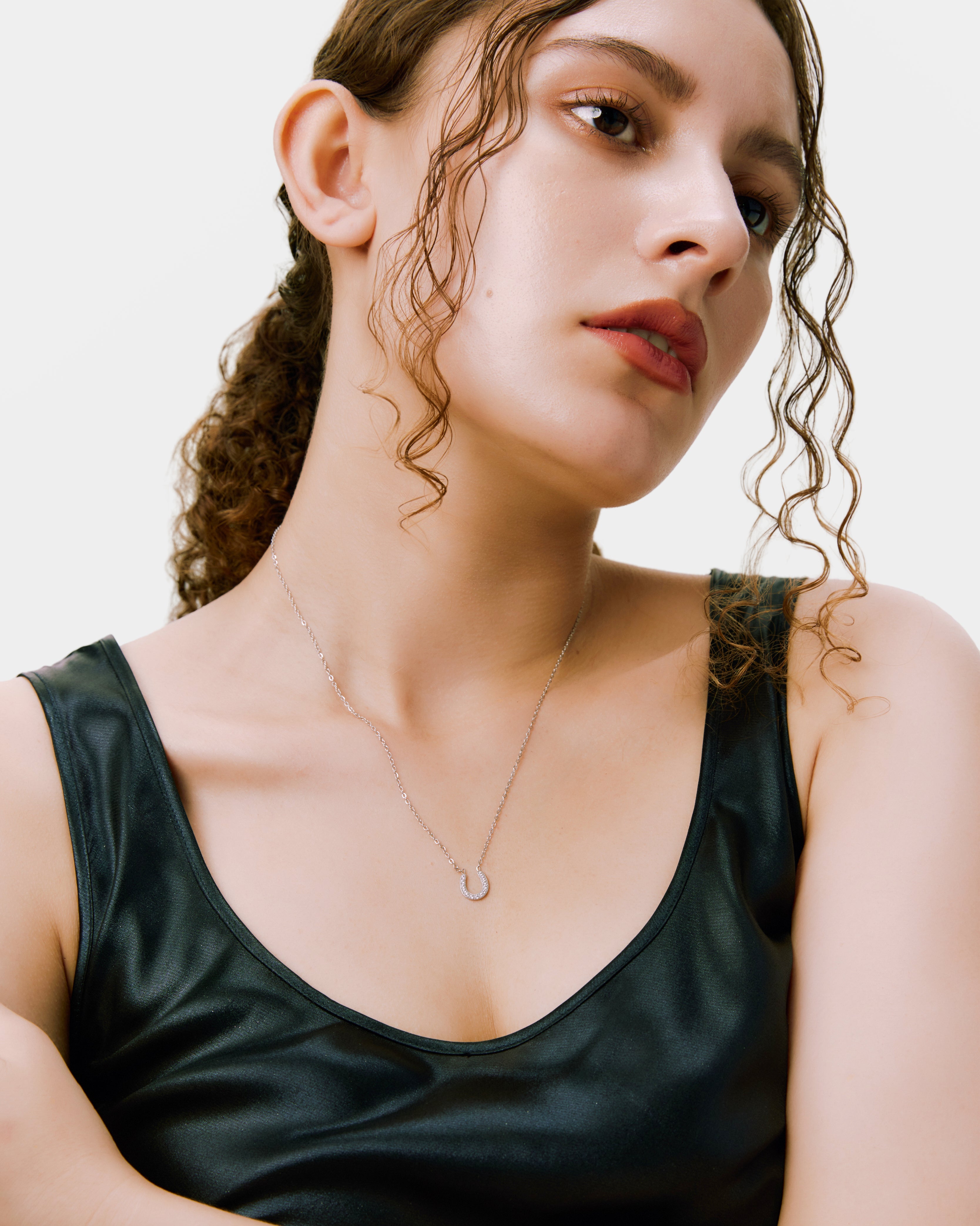 New Horseshoe Necklace - Silver