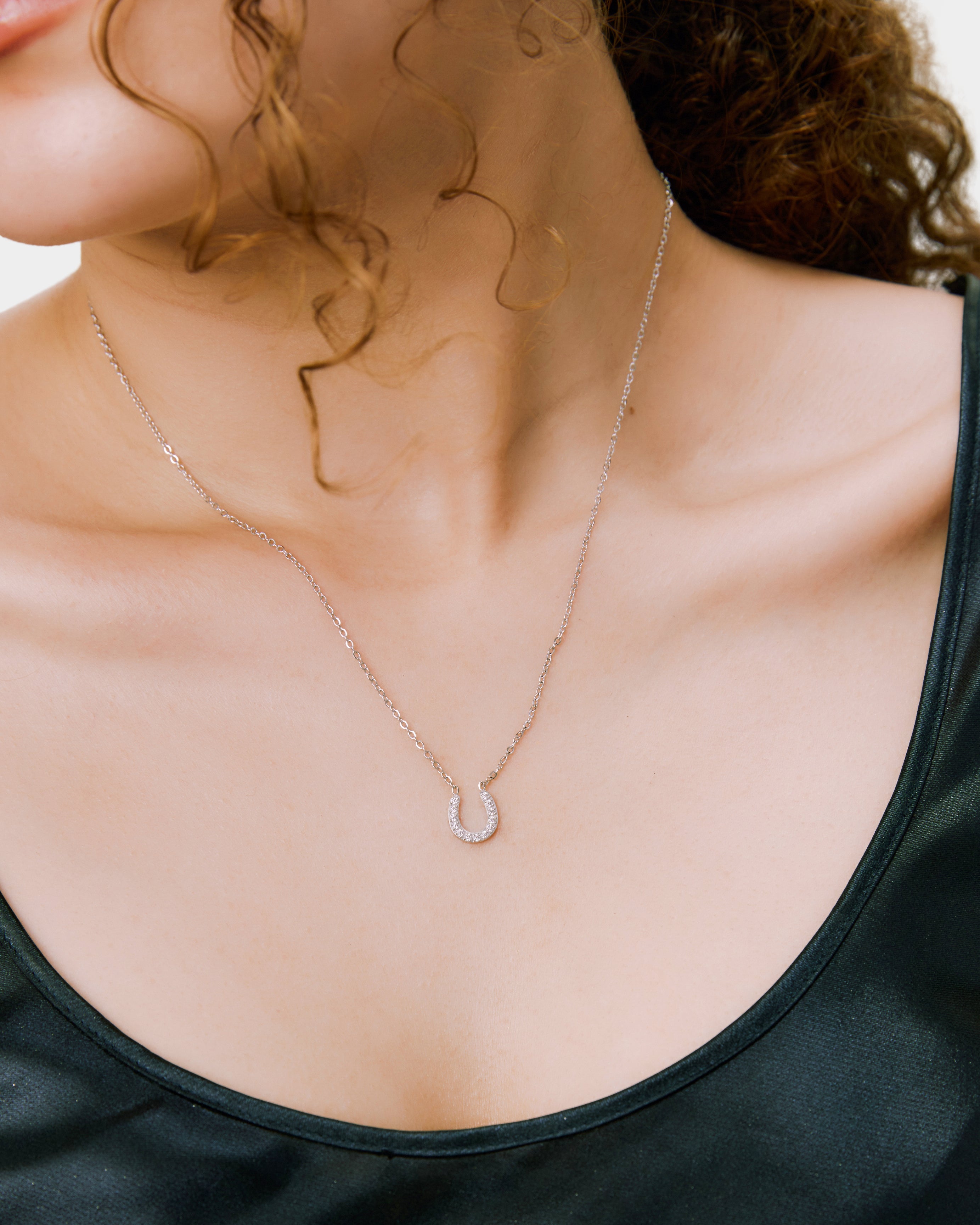 New Horseshoe Necklace - Silver