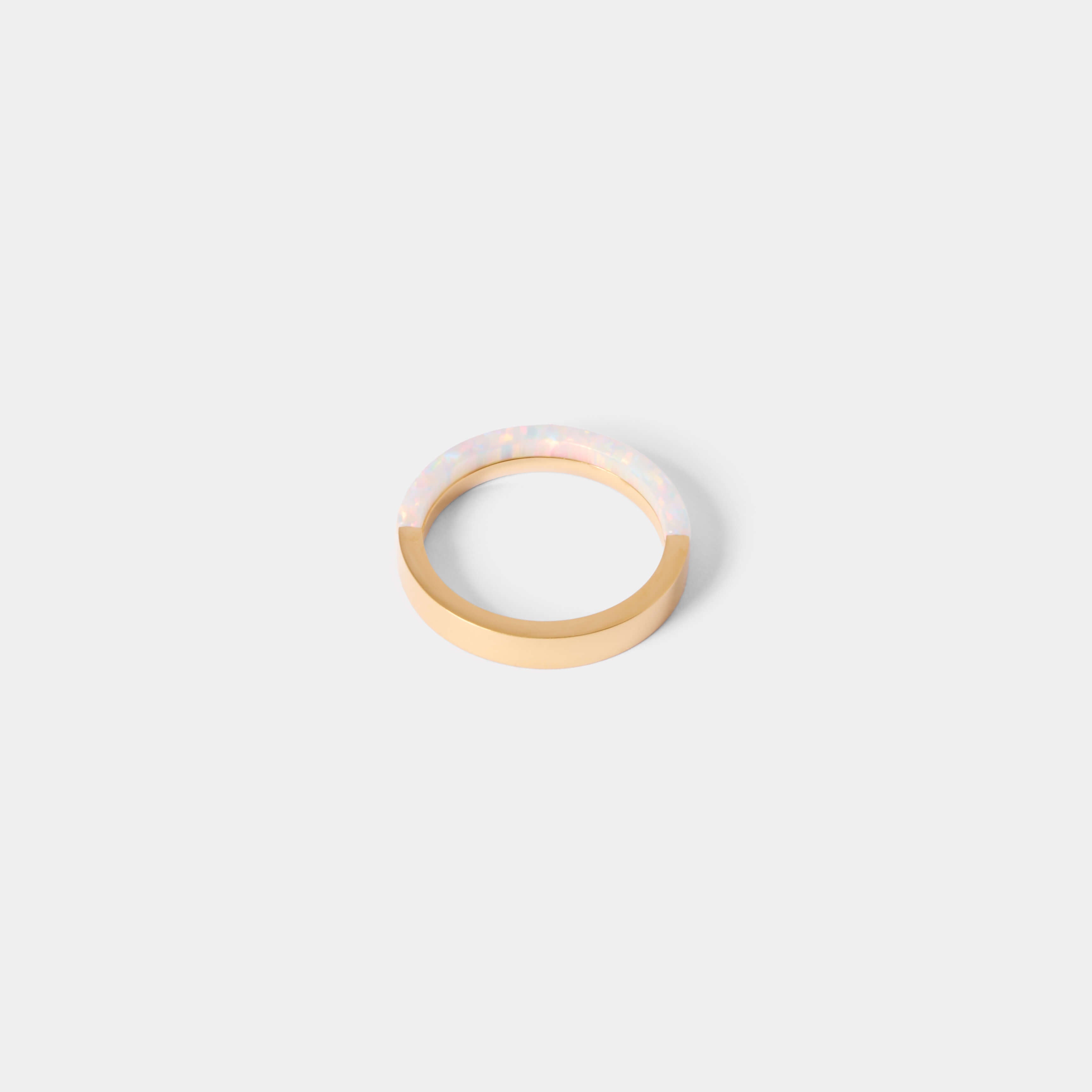opal plate ring