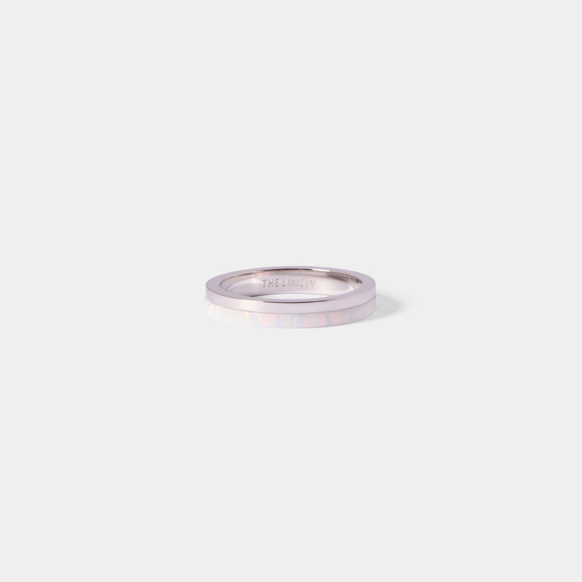Opal Plate Ring - Silver