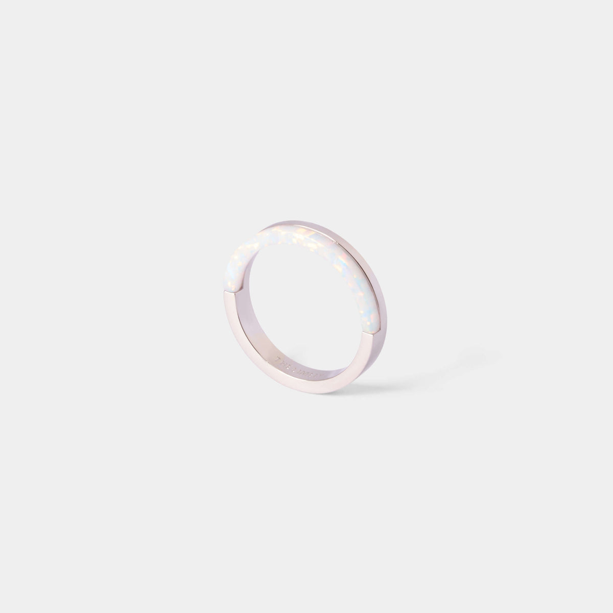 Opal Plate Ring - Silver
