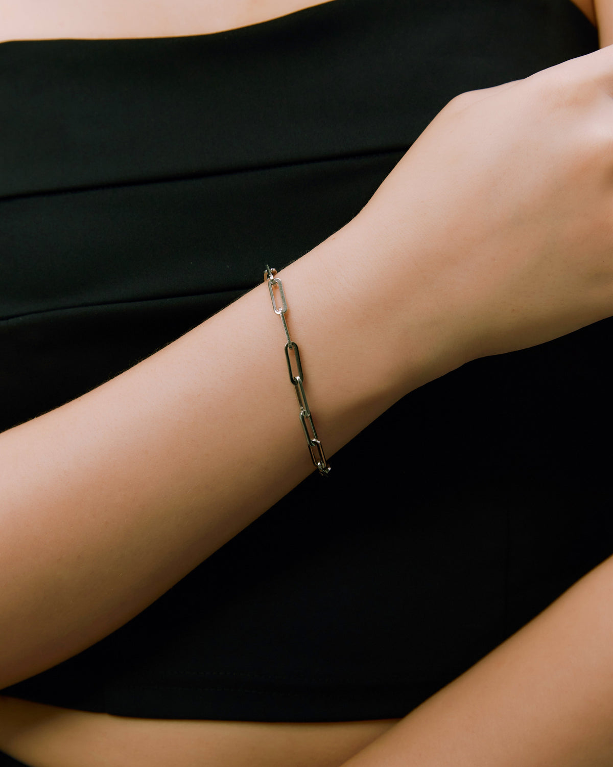Box Chain Bracelet - Silver