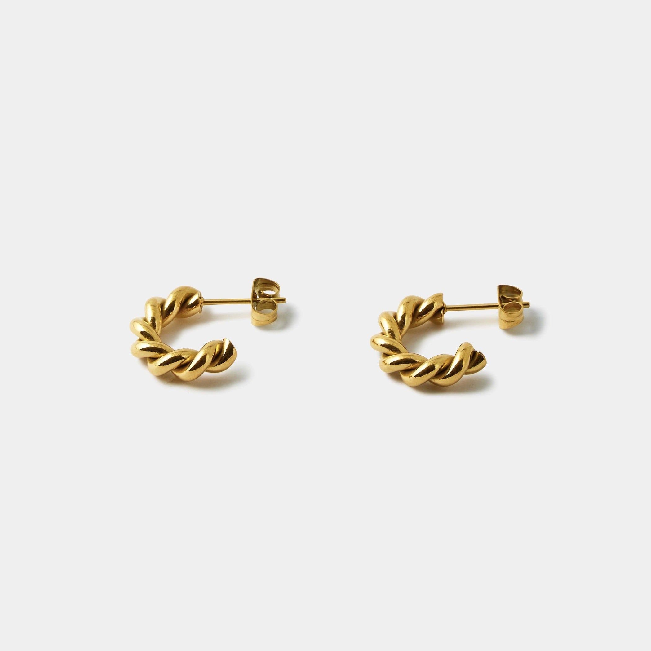 Petite Twist Curve Earrings