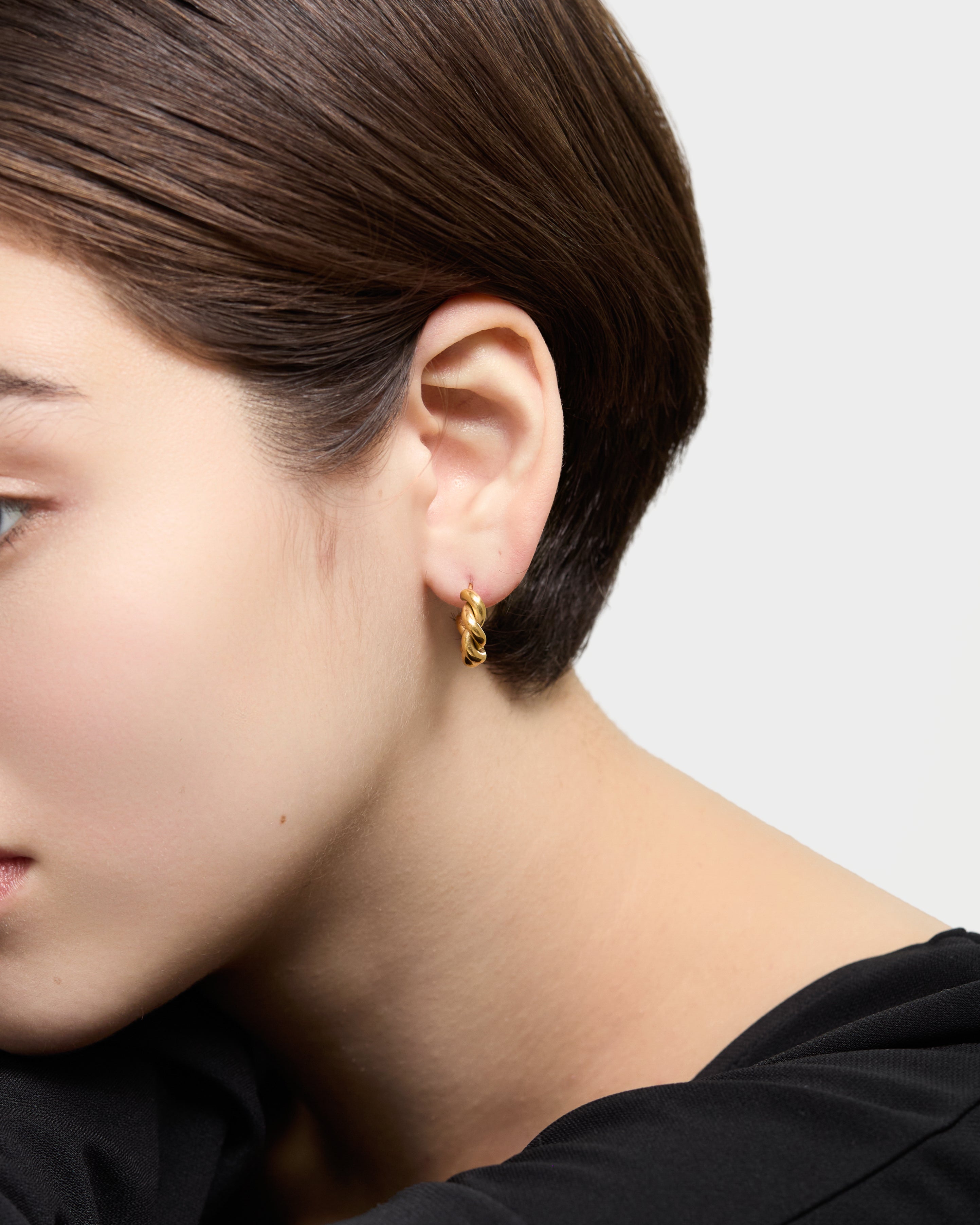 Petite Twist Curve Earrings