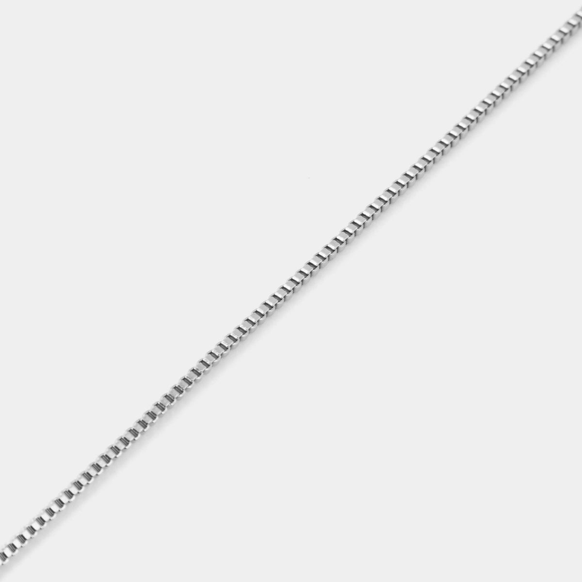 Slim Venetian Chain Necklace - Silver