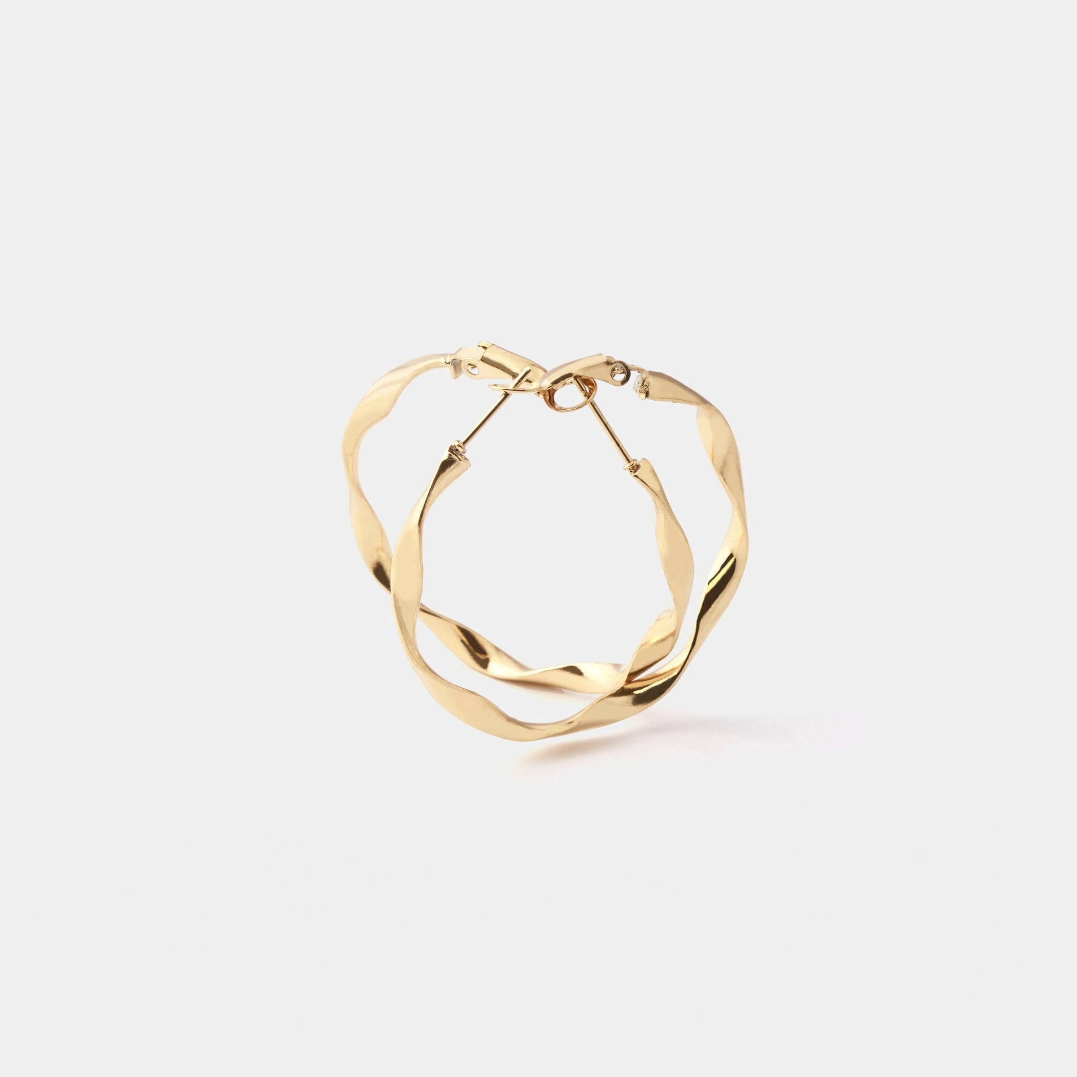 Spiral Flat Hoop Earrings