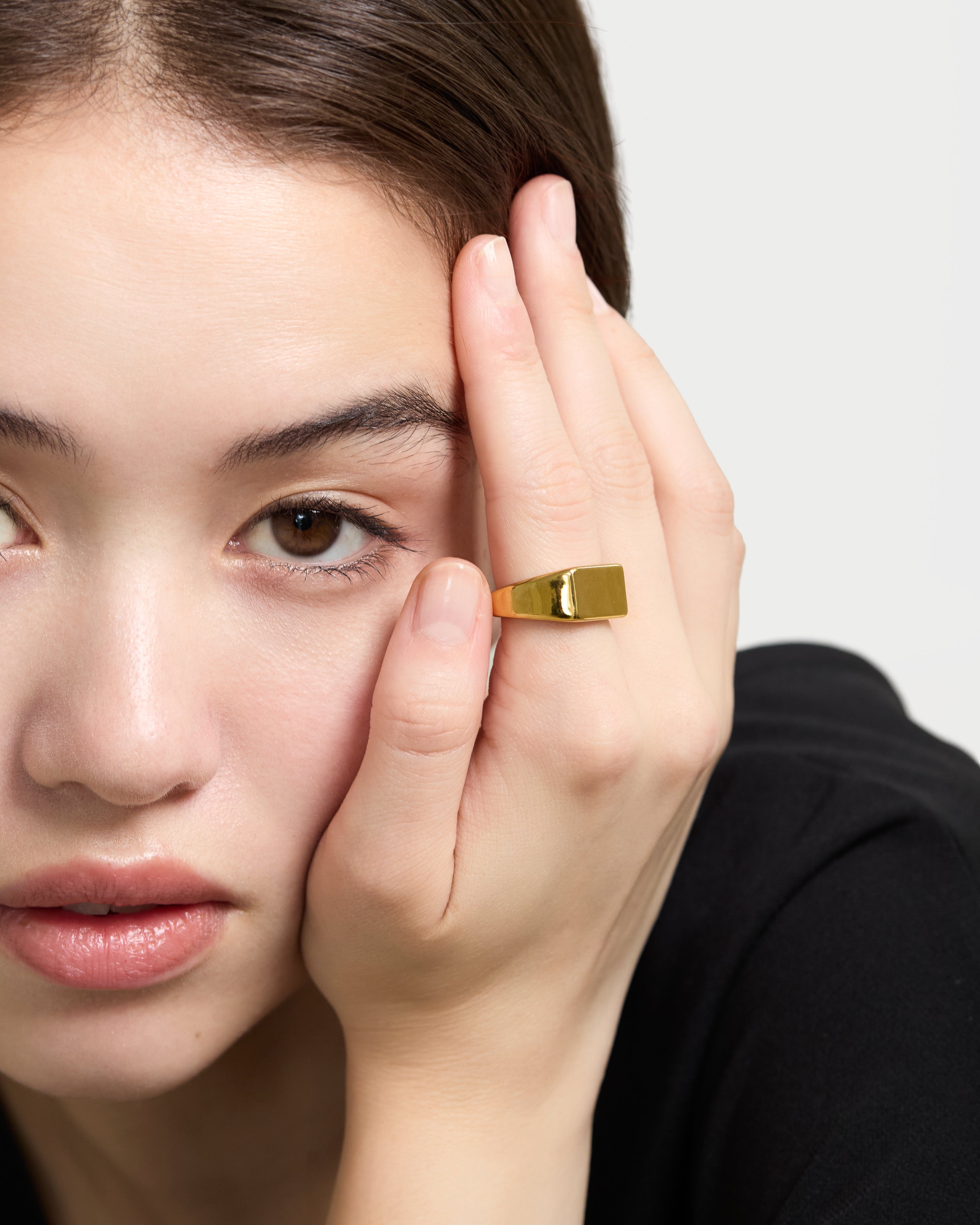 Square stamp ring