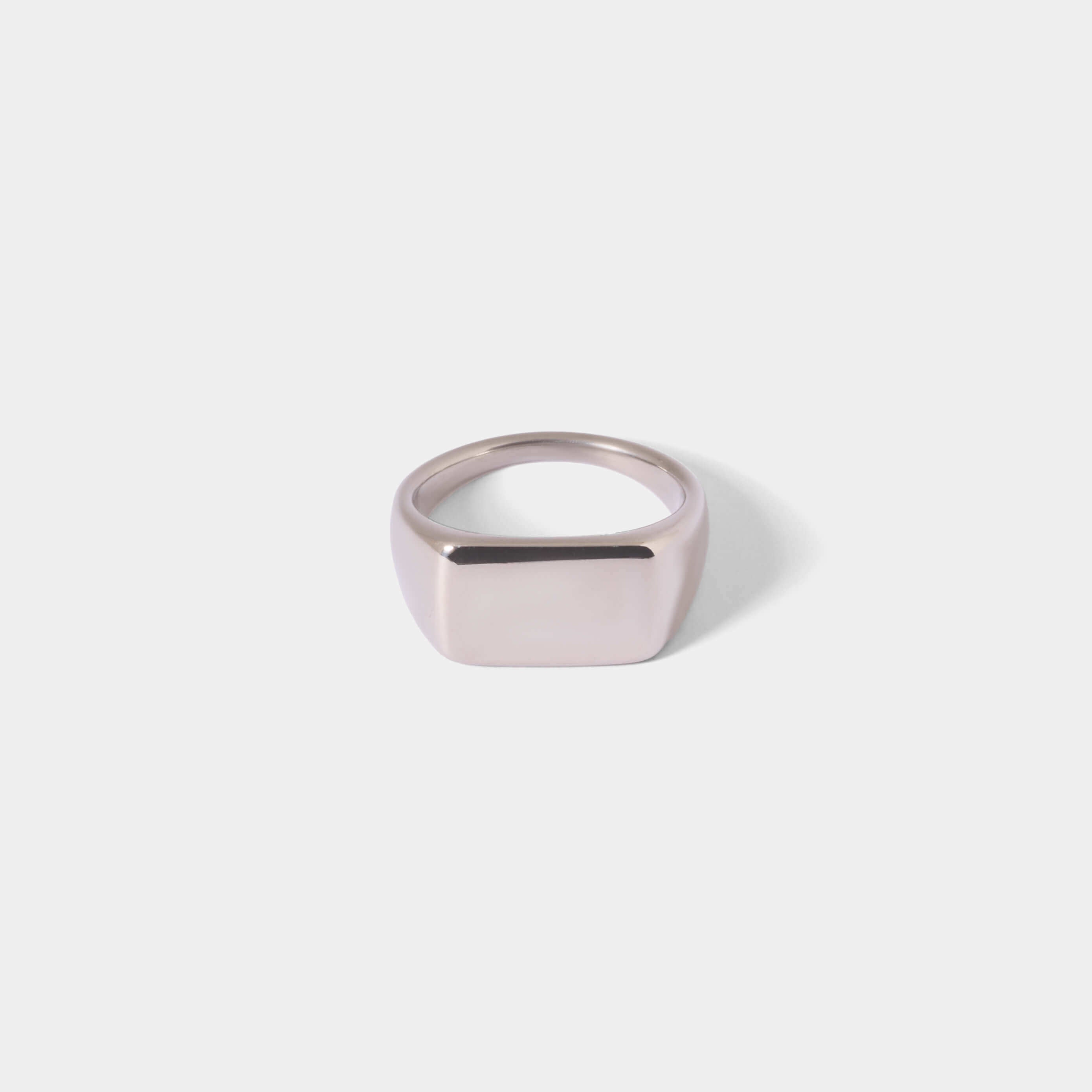 Square stamp ring - Silver