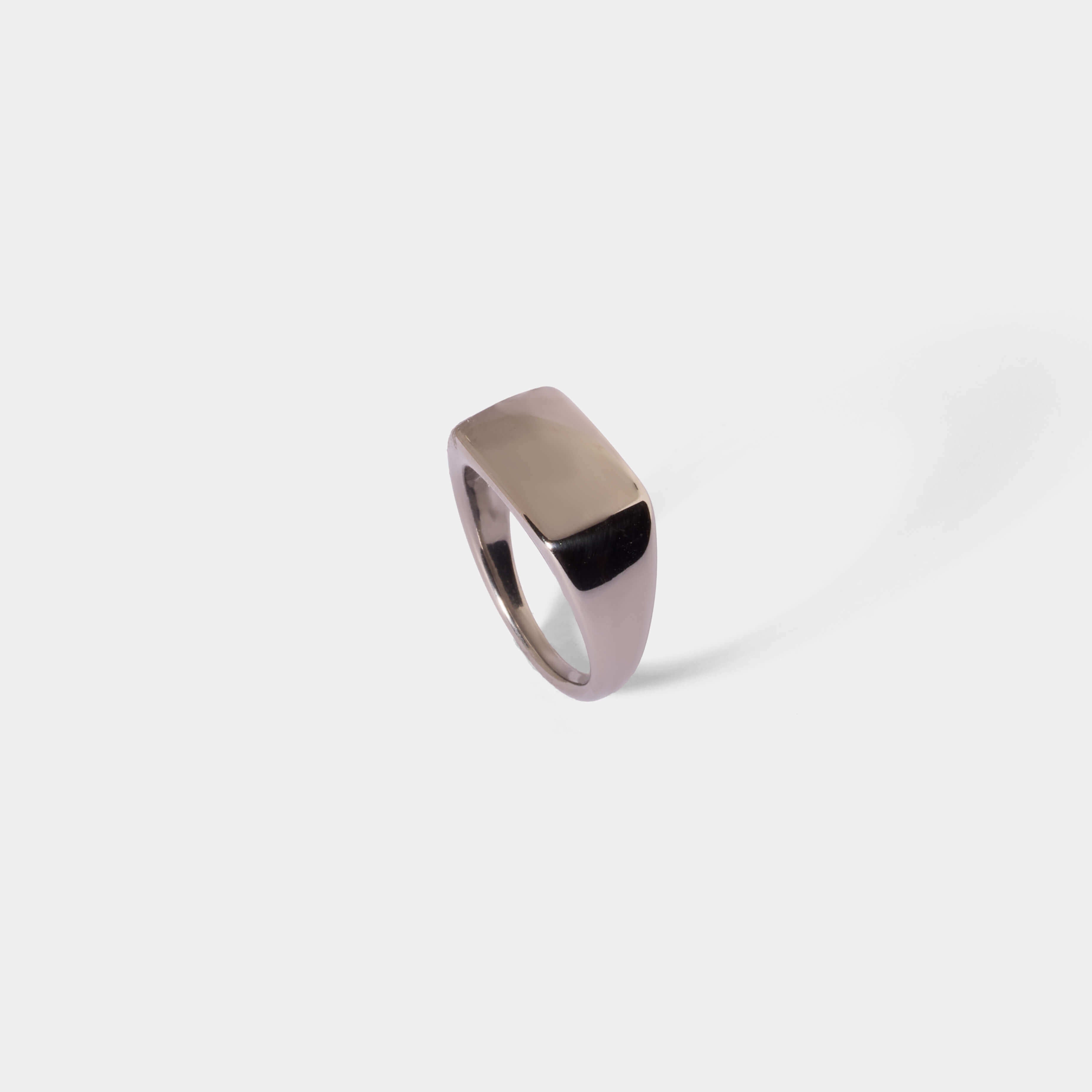 Square stamp ring - Silver