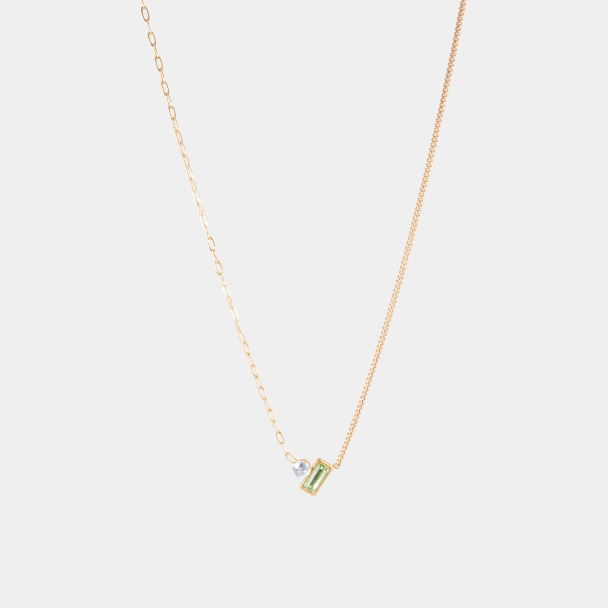 Twin Stone Necklace