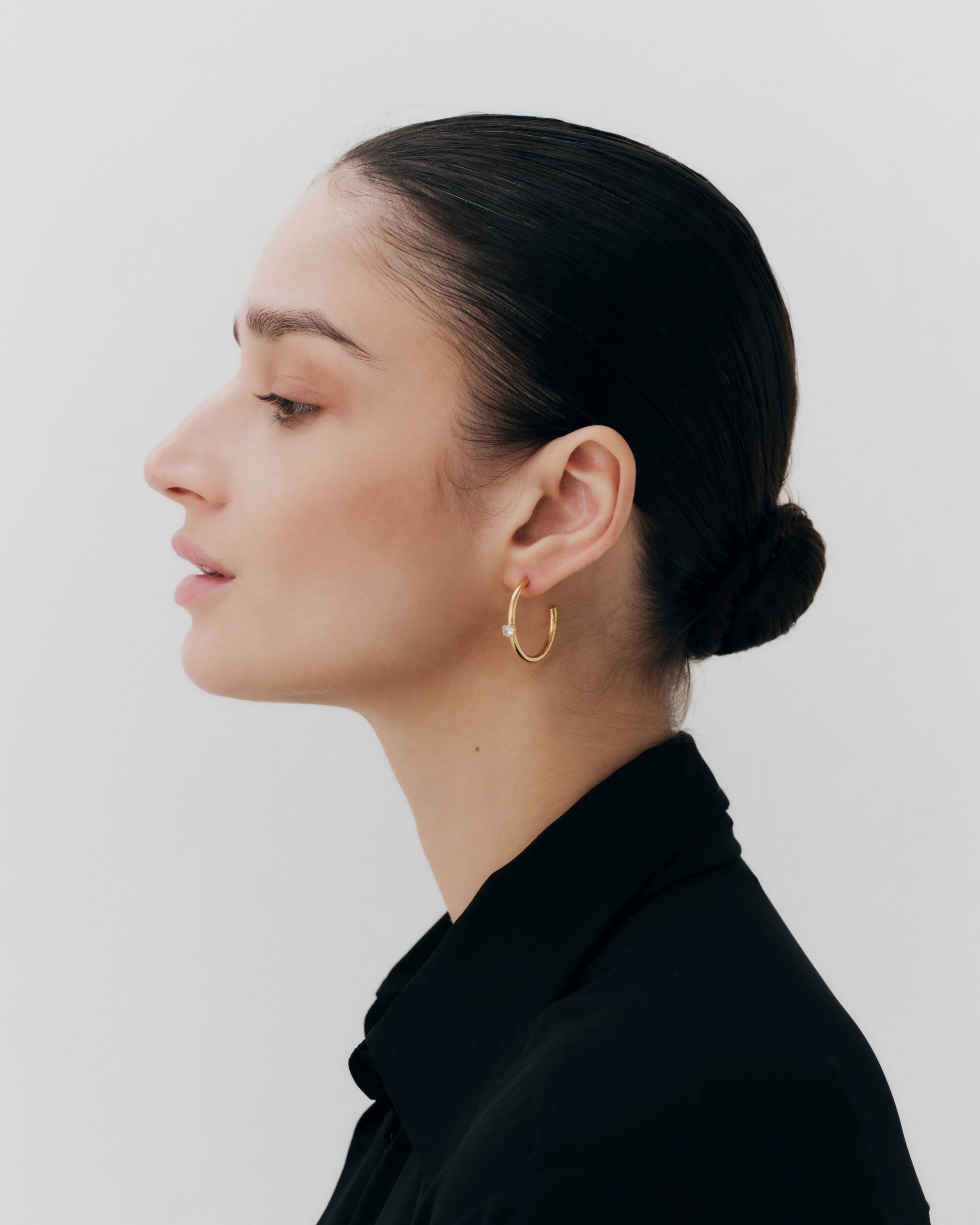 Zirconia Stud Earrings