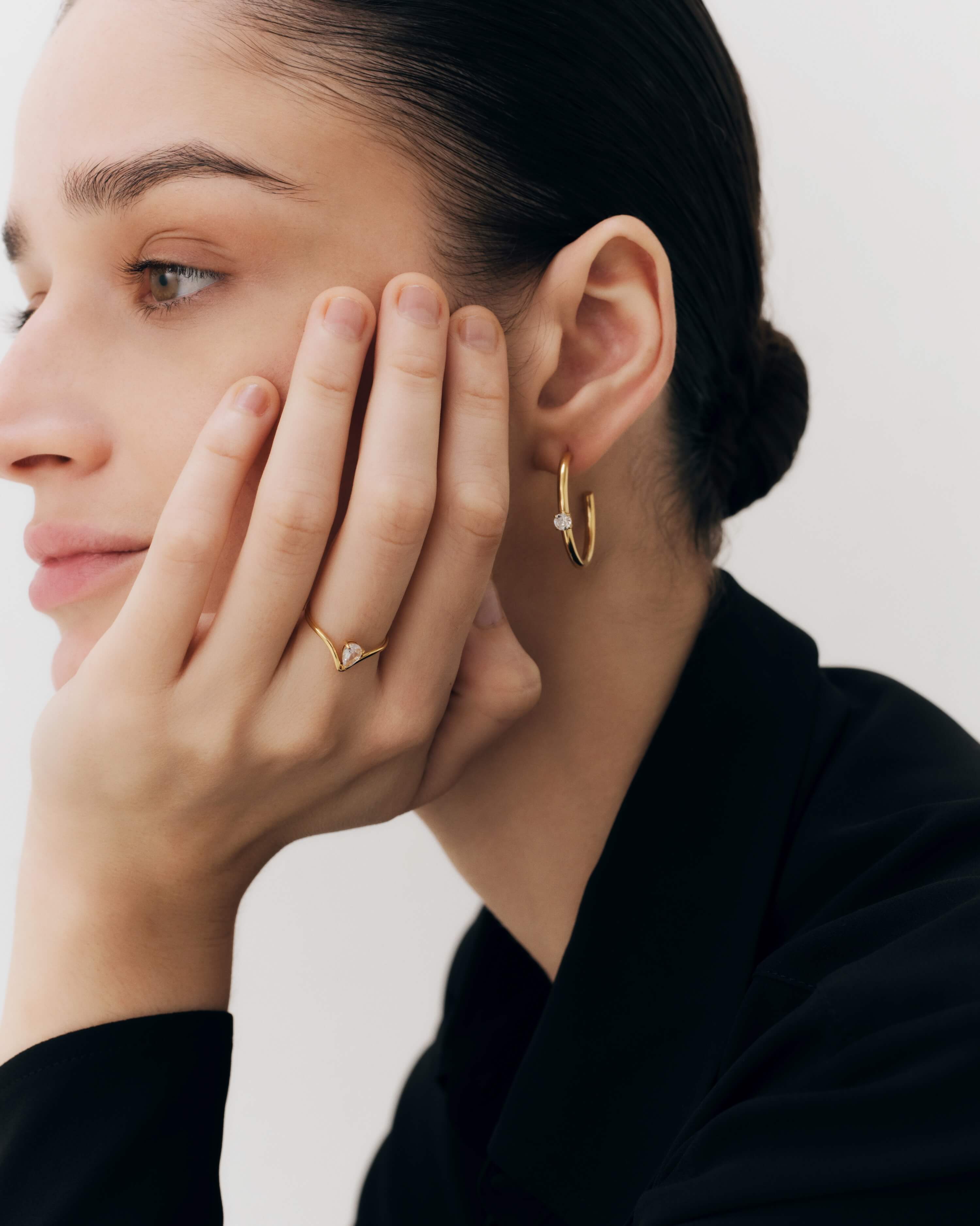Zirconia Stud Earrings