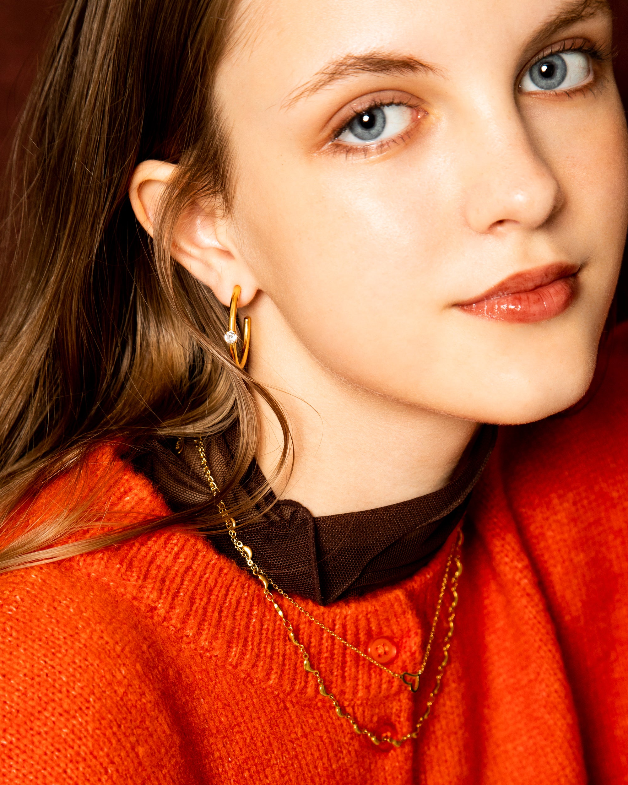 Zirconia Stud Earrings