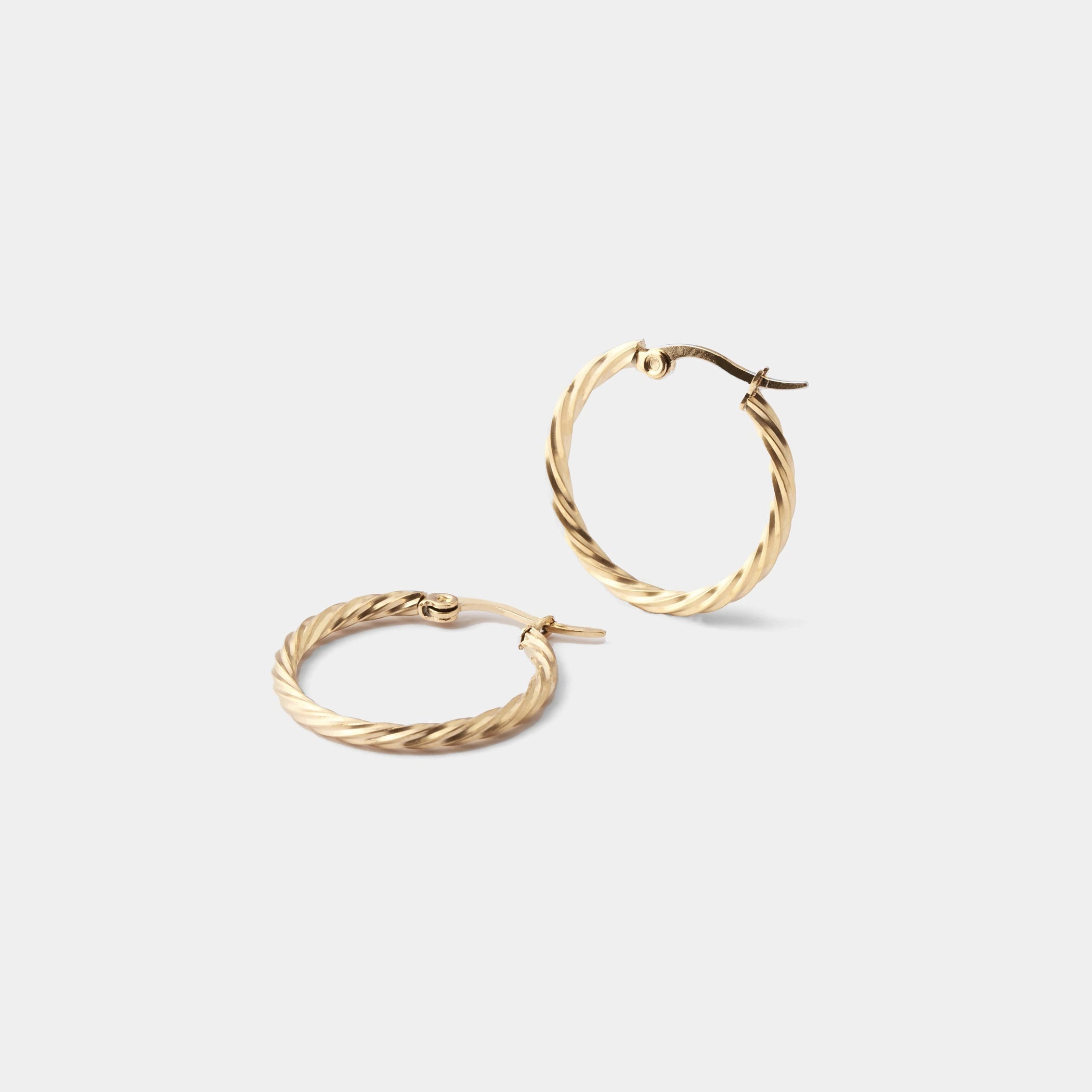 New Twisted Hoop Earrings