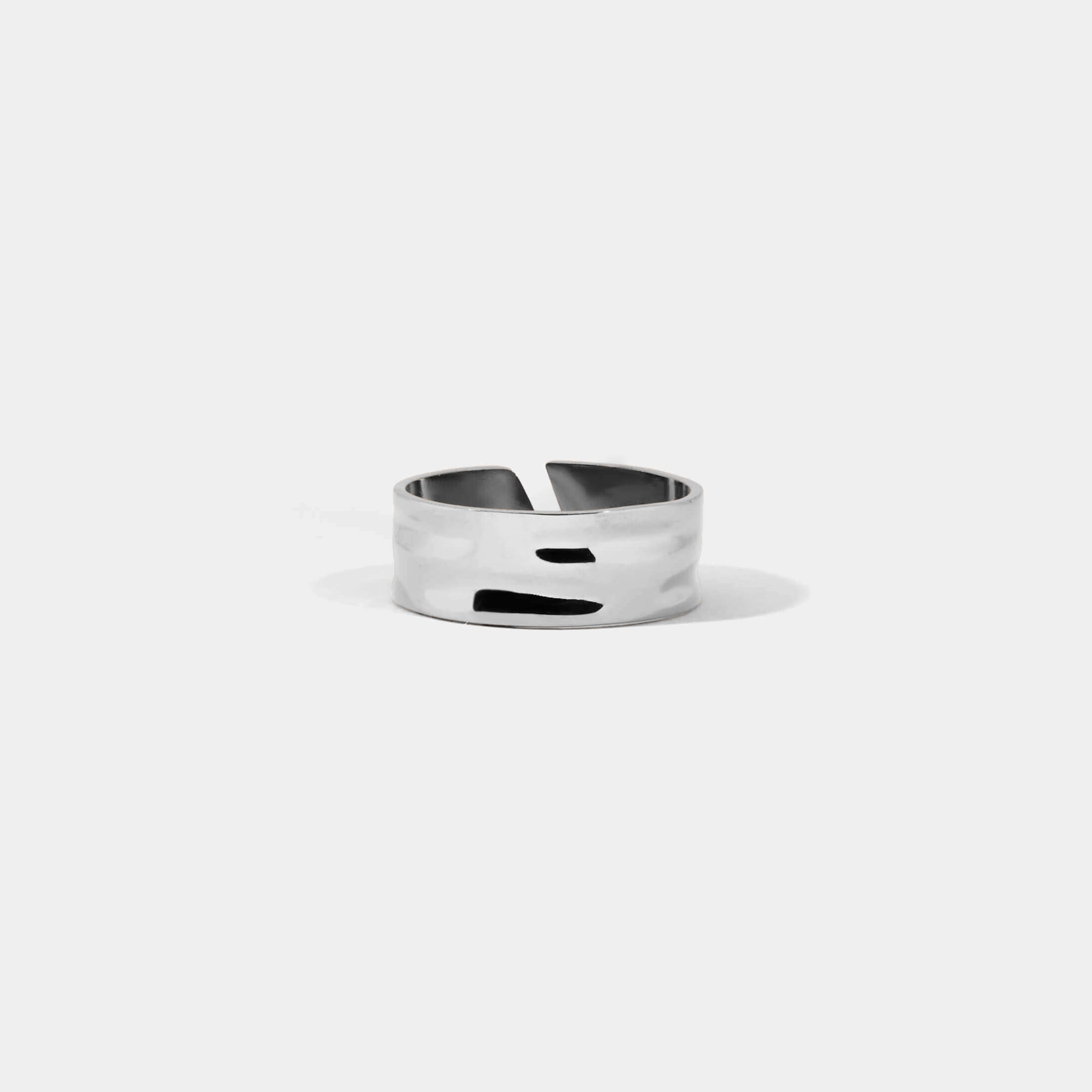 Arc Open Ring - シルバー