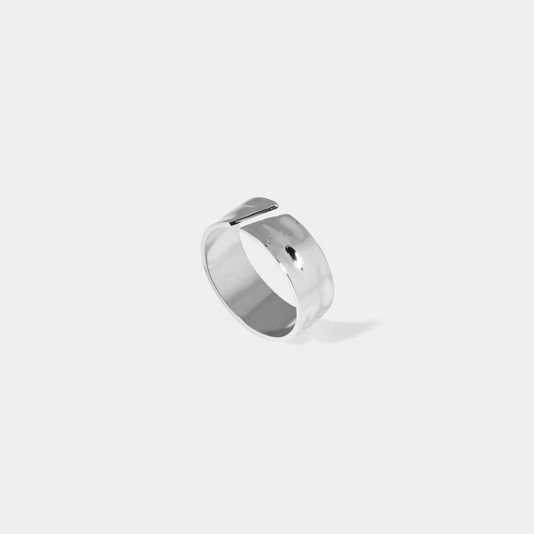 Arc Open Ring - シルバー