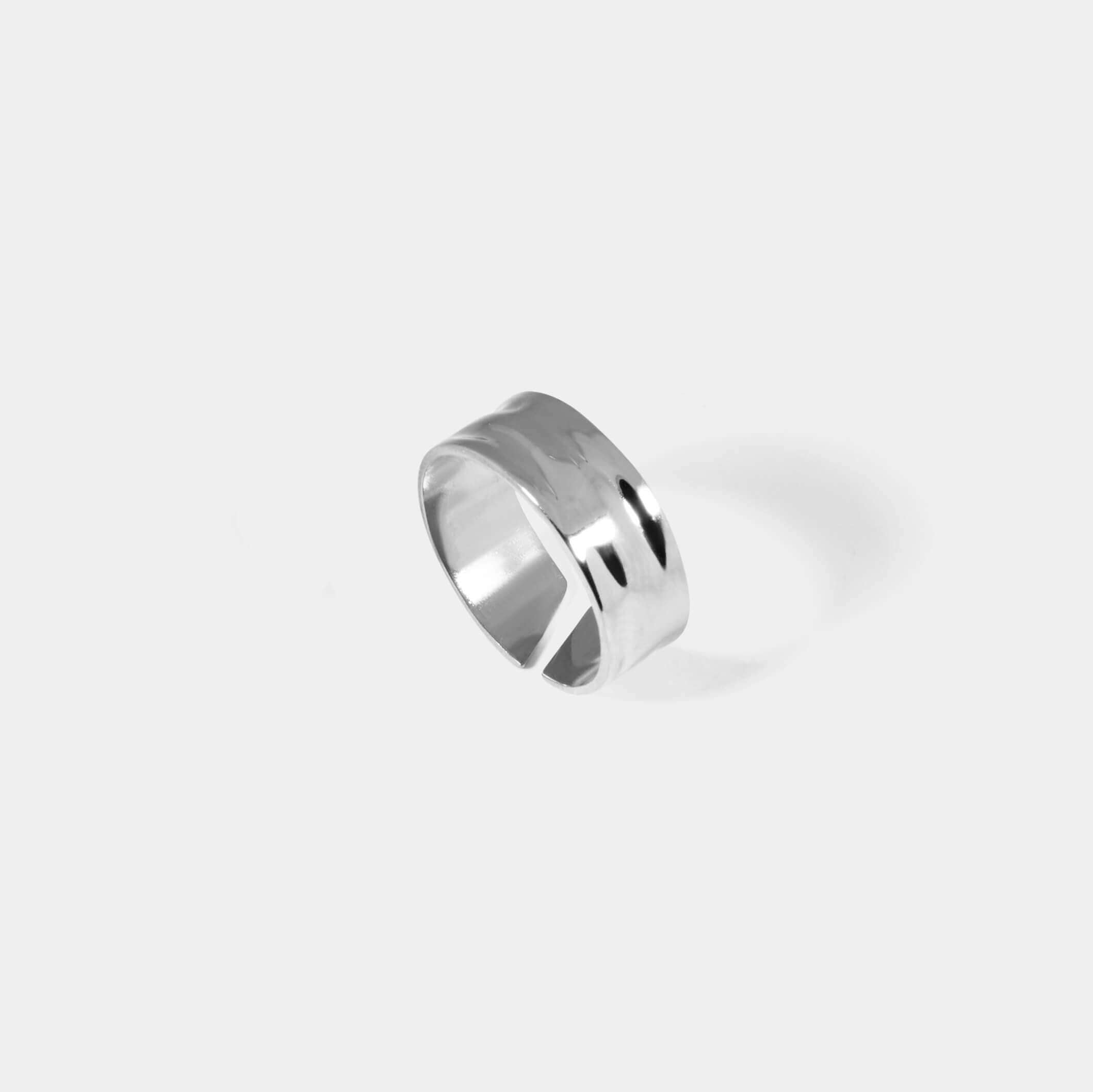 Arc Open Ring - シルバー