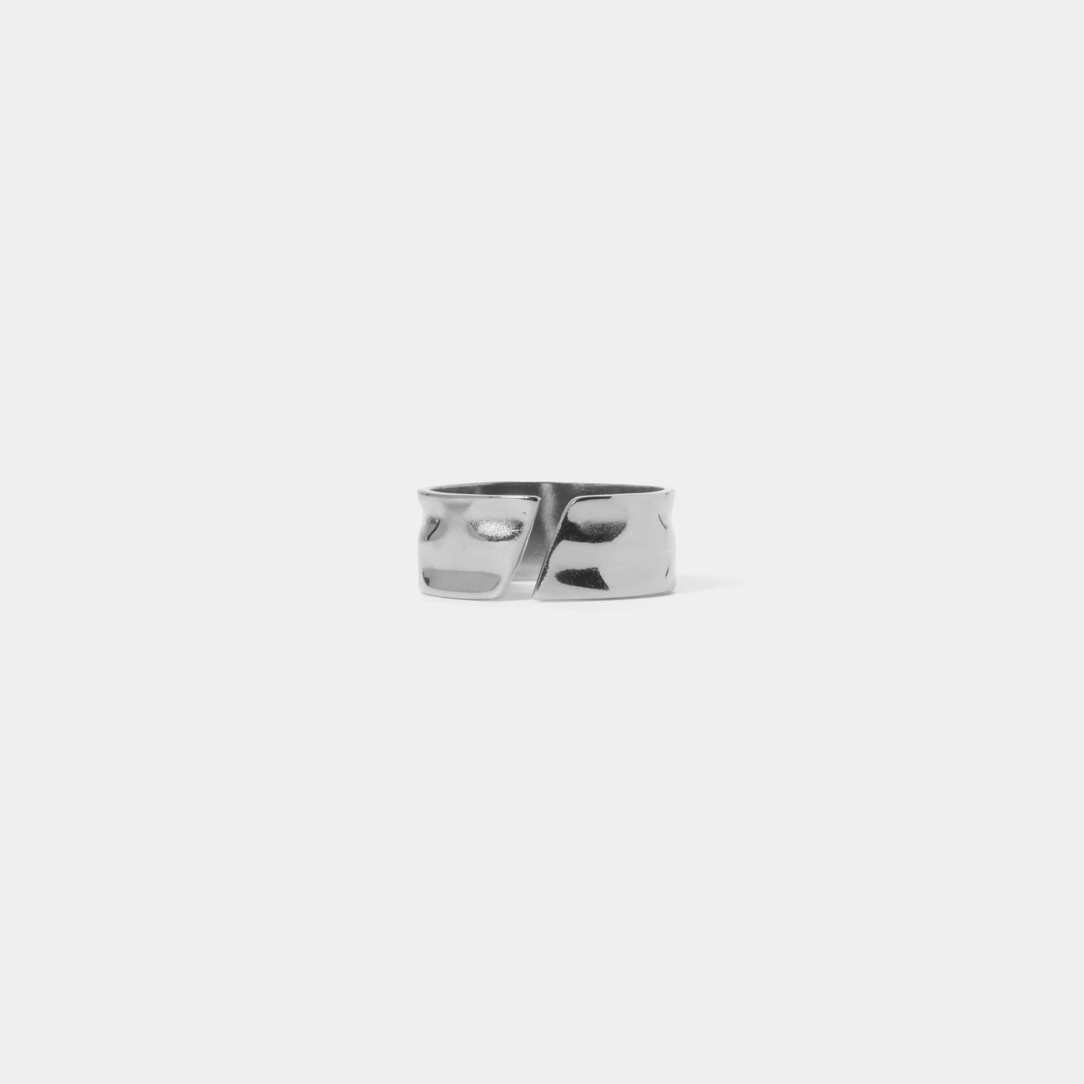 Arc Open Ring - シルバー