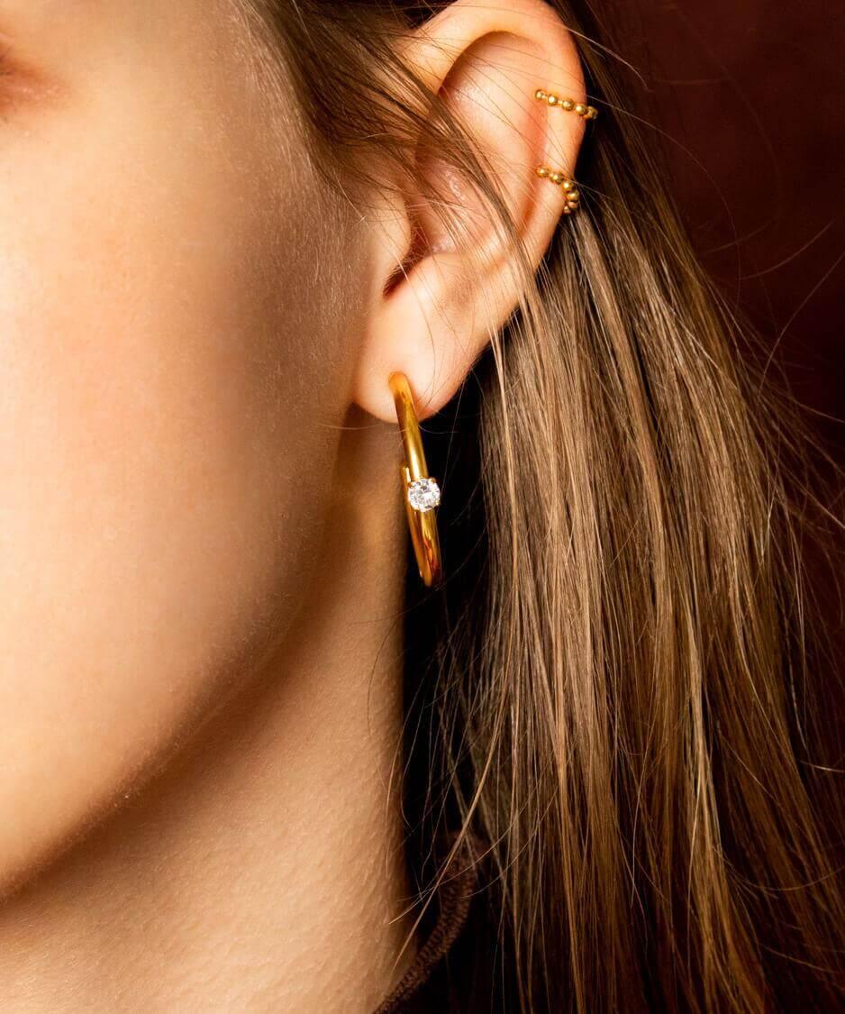 BALL CLUSTER EAR CUFF - LIMELY