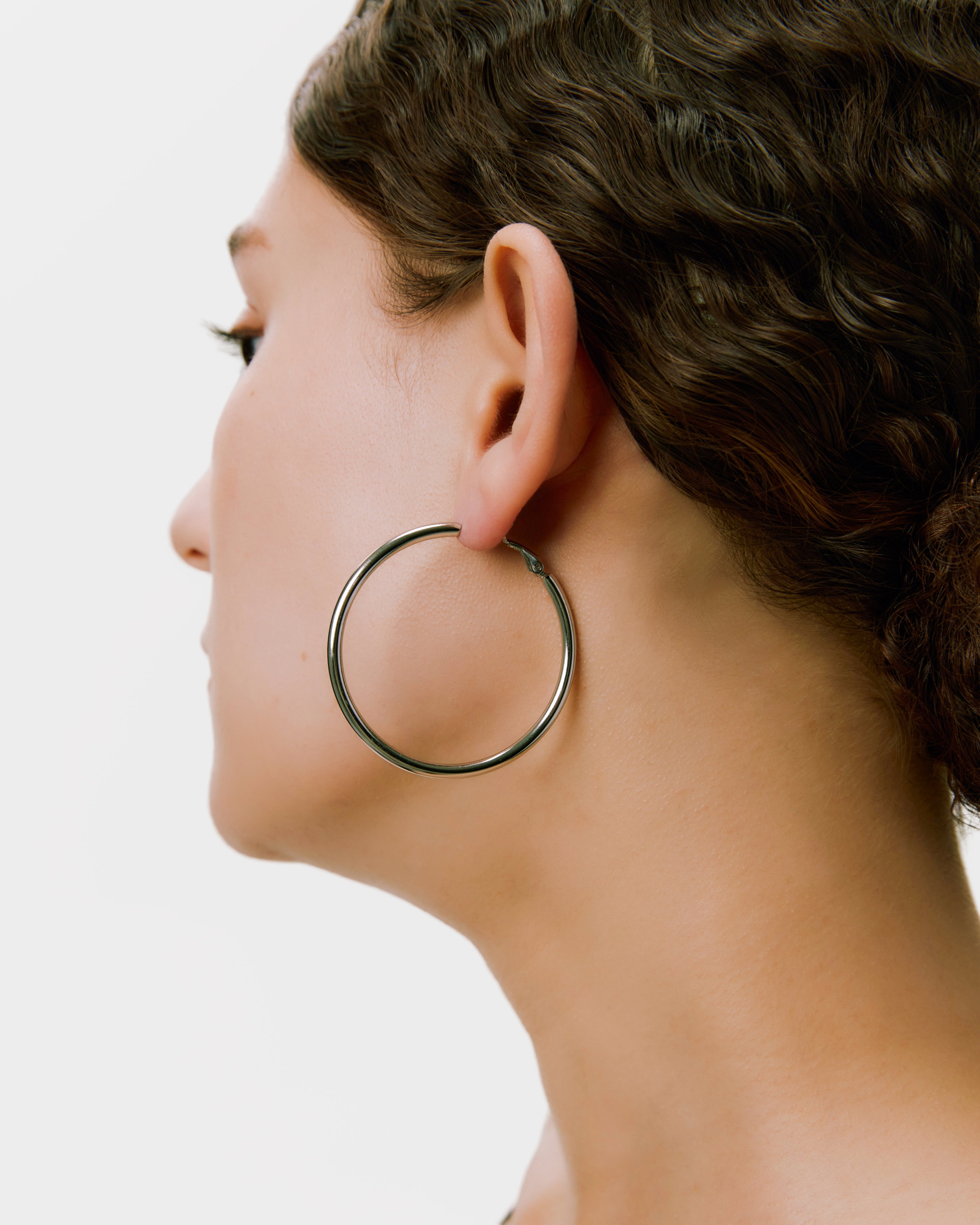 Basic Hoop Pierce - Silver