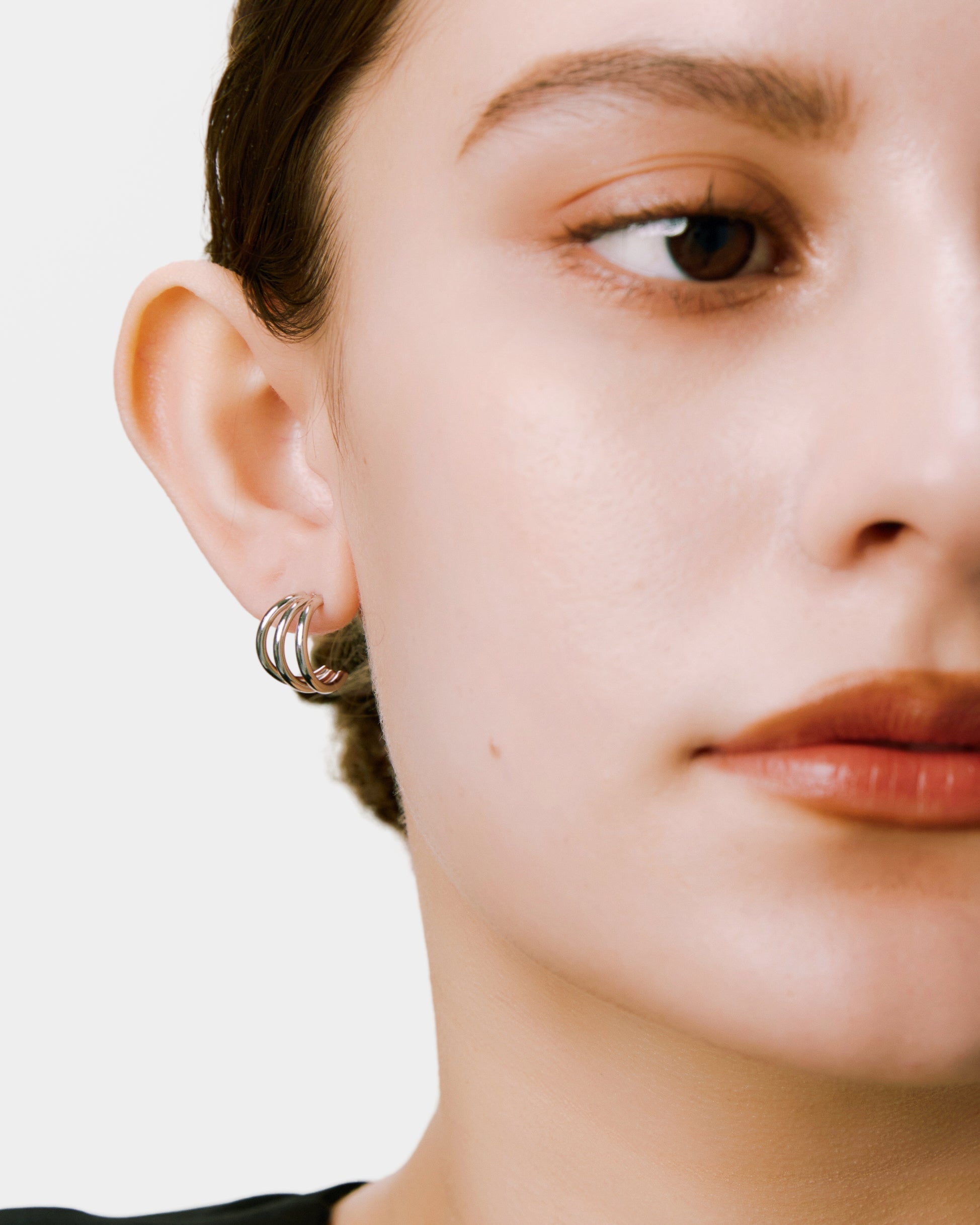 Sea Curve Earrings - Silver