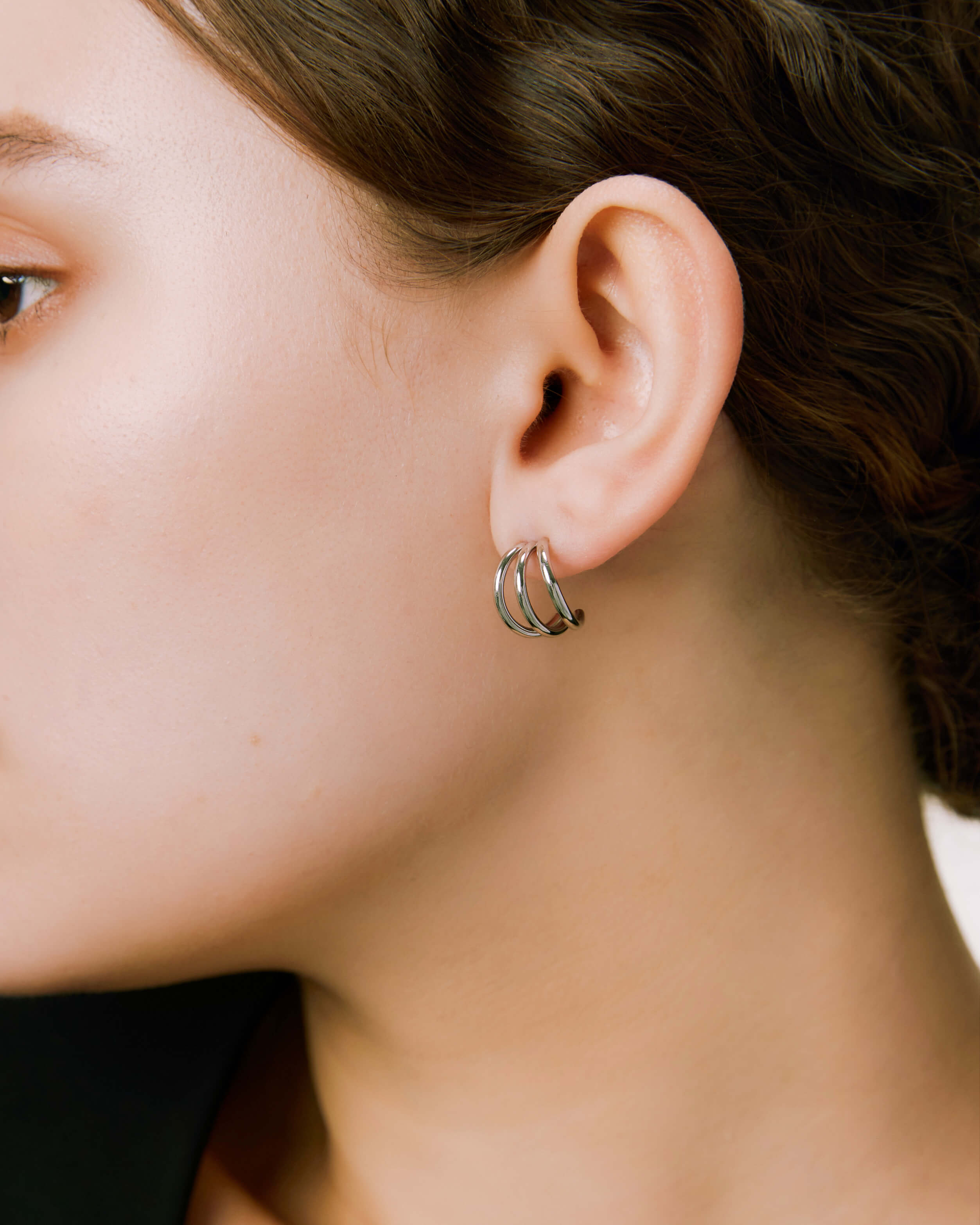 Sea Curve Earrings - Silver