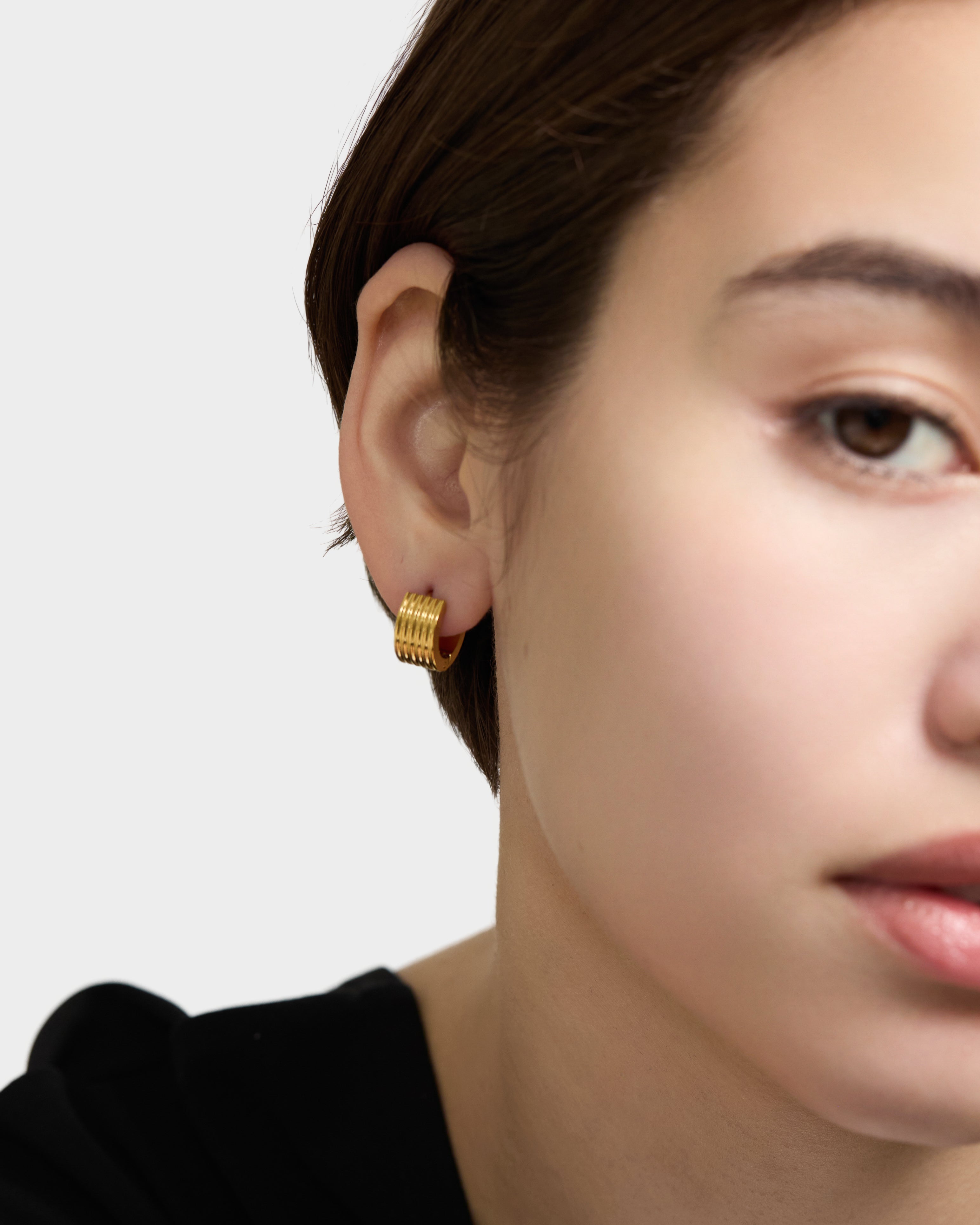 Compact Hoop Earrings