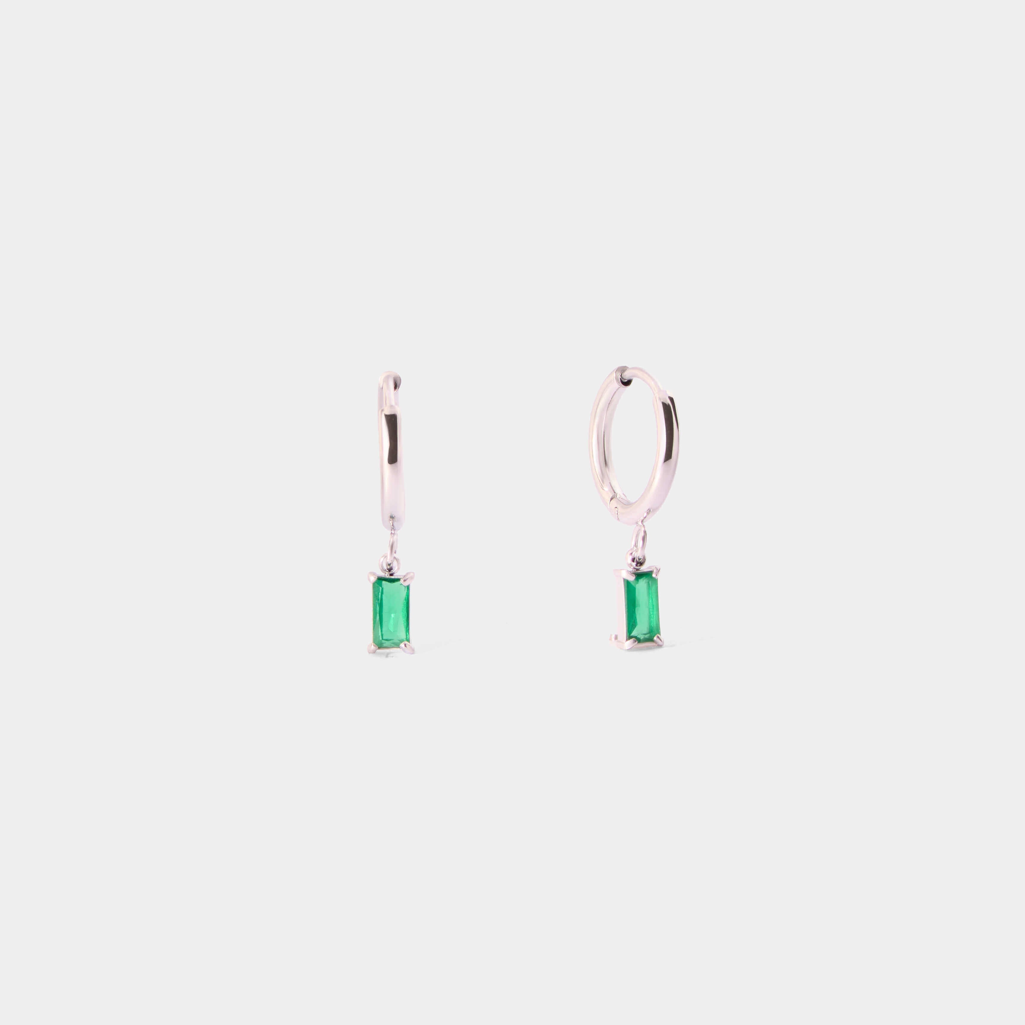 Cubic Zirconia Earrings - Silver