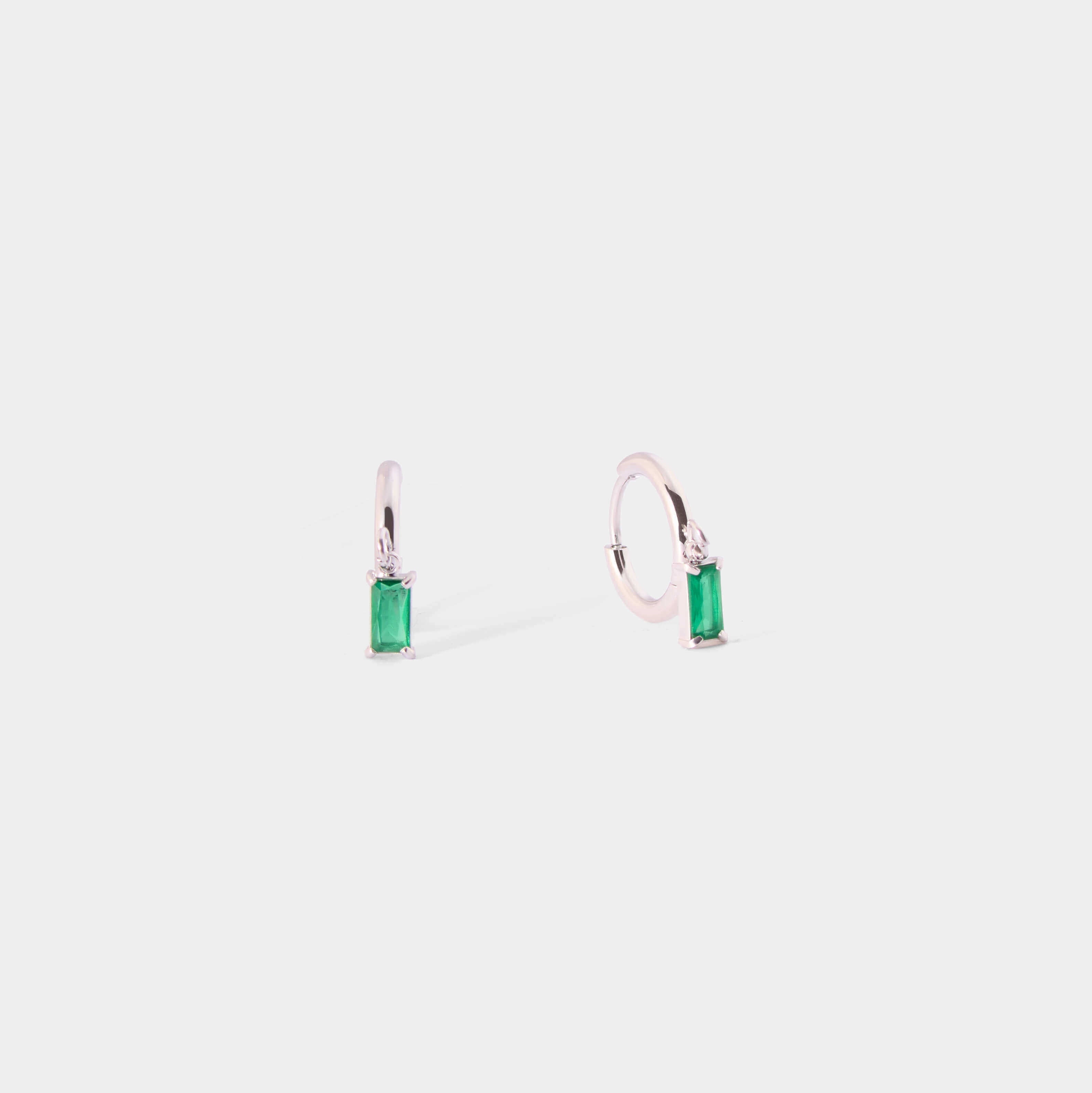 Cubic Zirconia Earrings - Silver