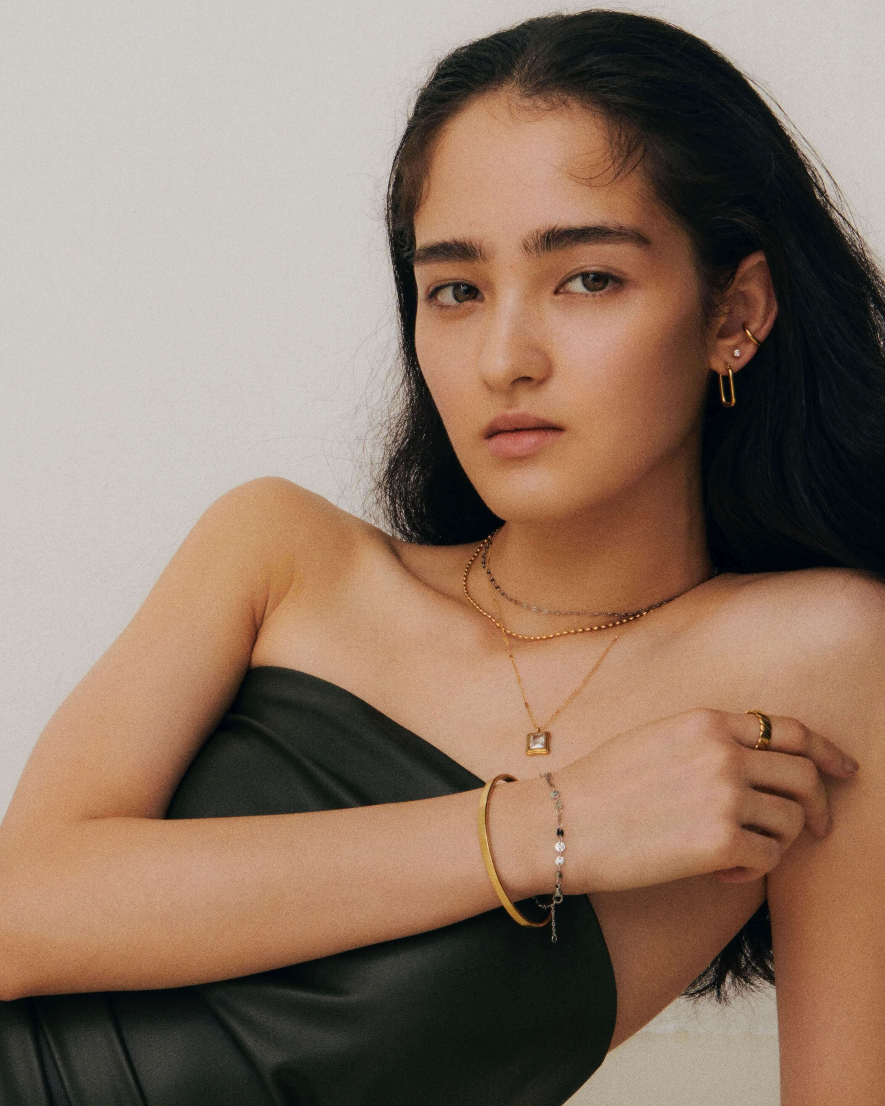 Dainty Disc Bracelet - Silver