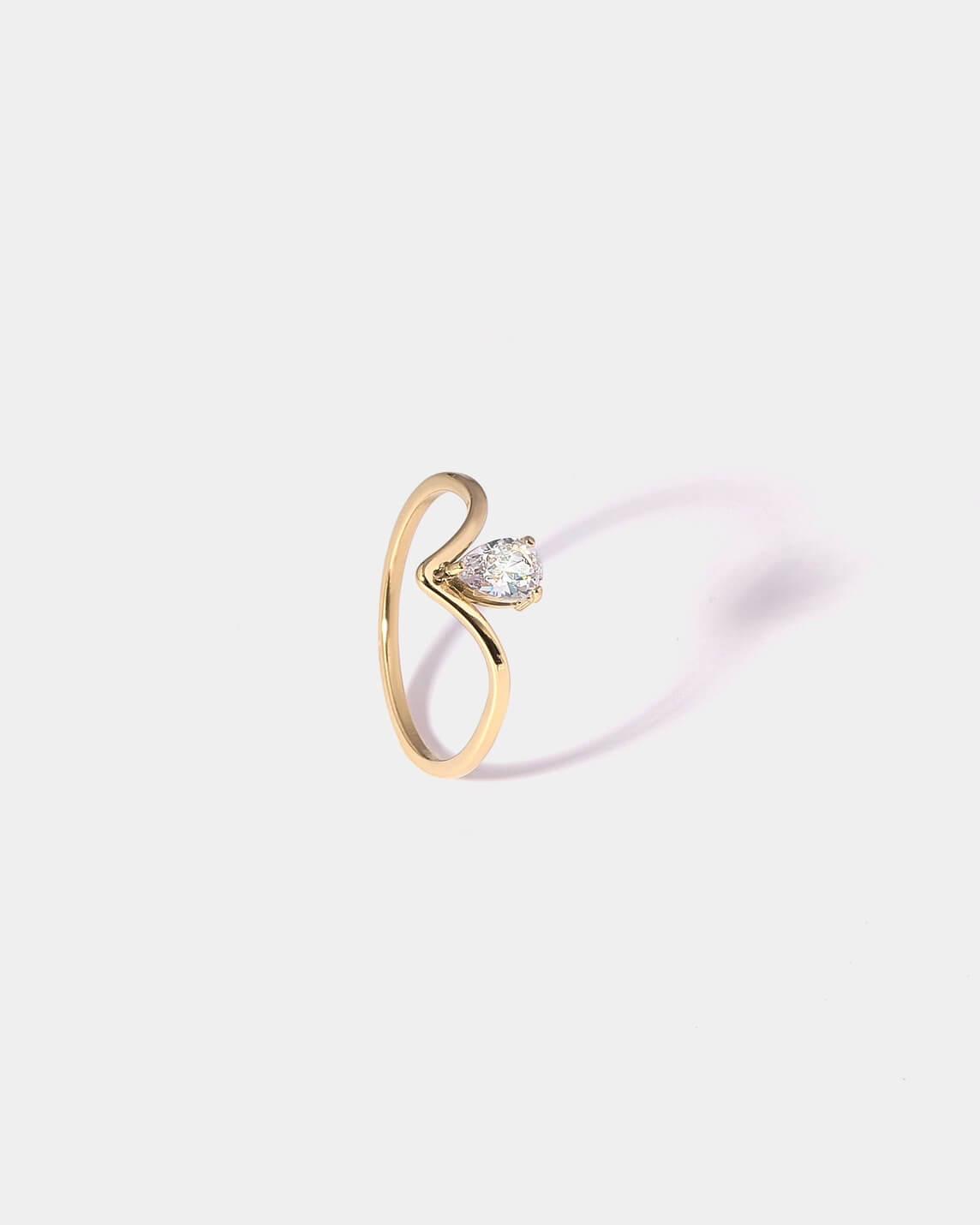 DEWDROP ZIRCON RING - THE LIMELY