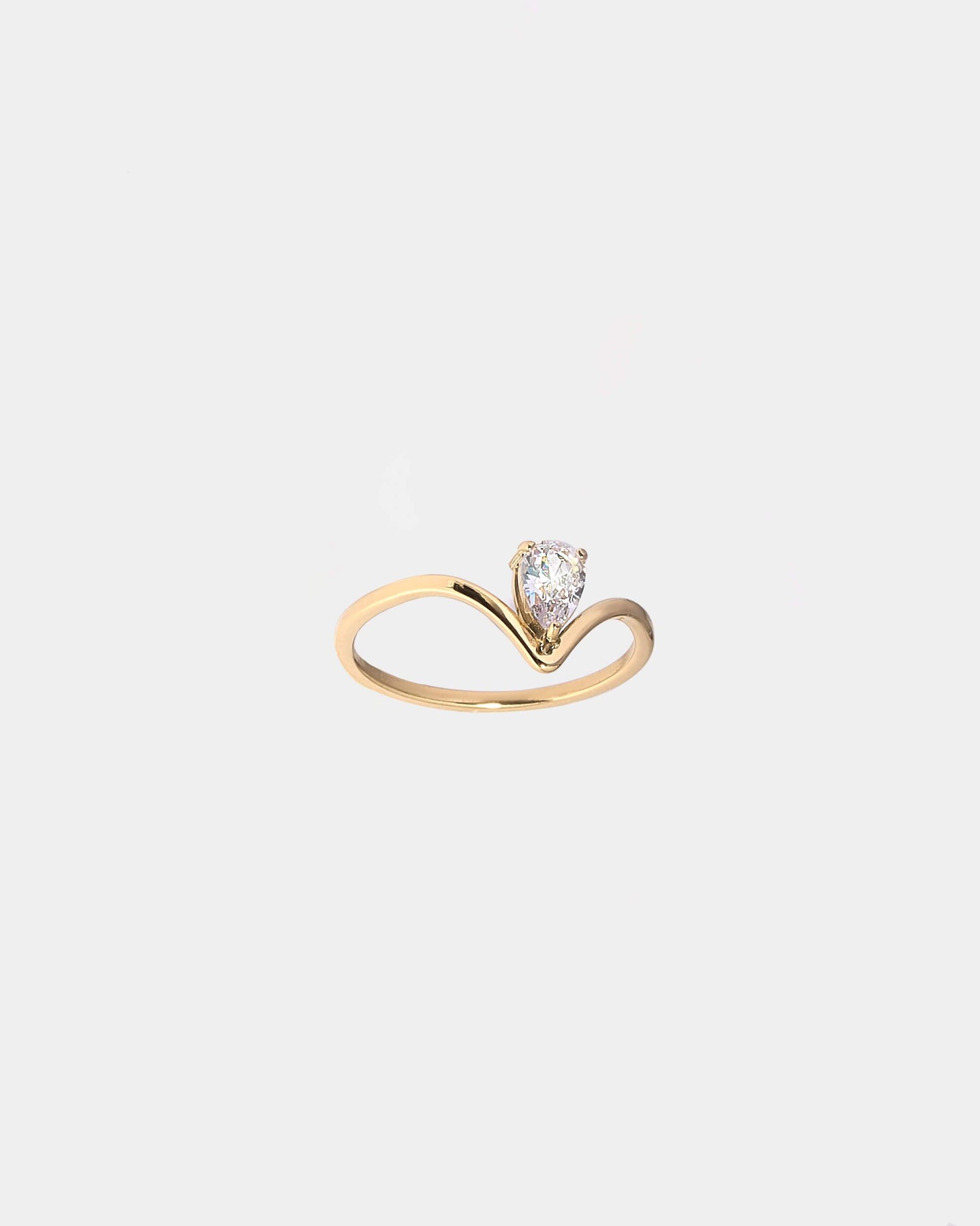 DEWDROP ZIRCON RING - THE LIMELY