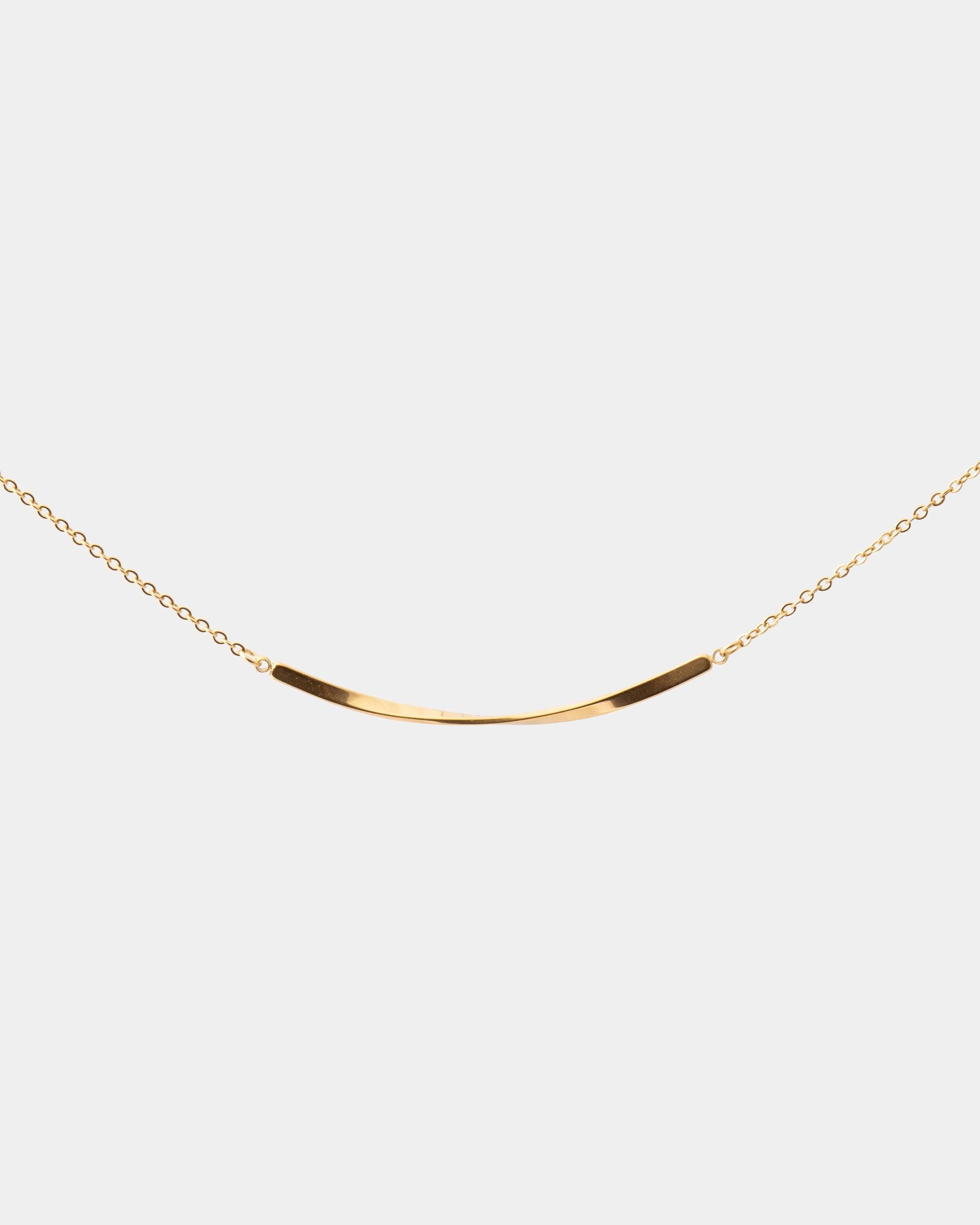 HELIX BAR CHAIN NECKLACE - LIMELY