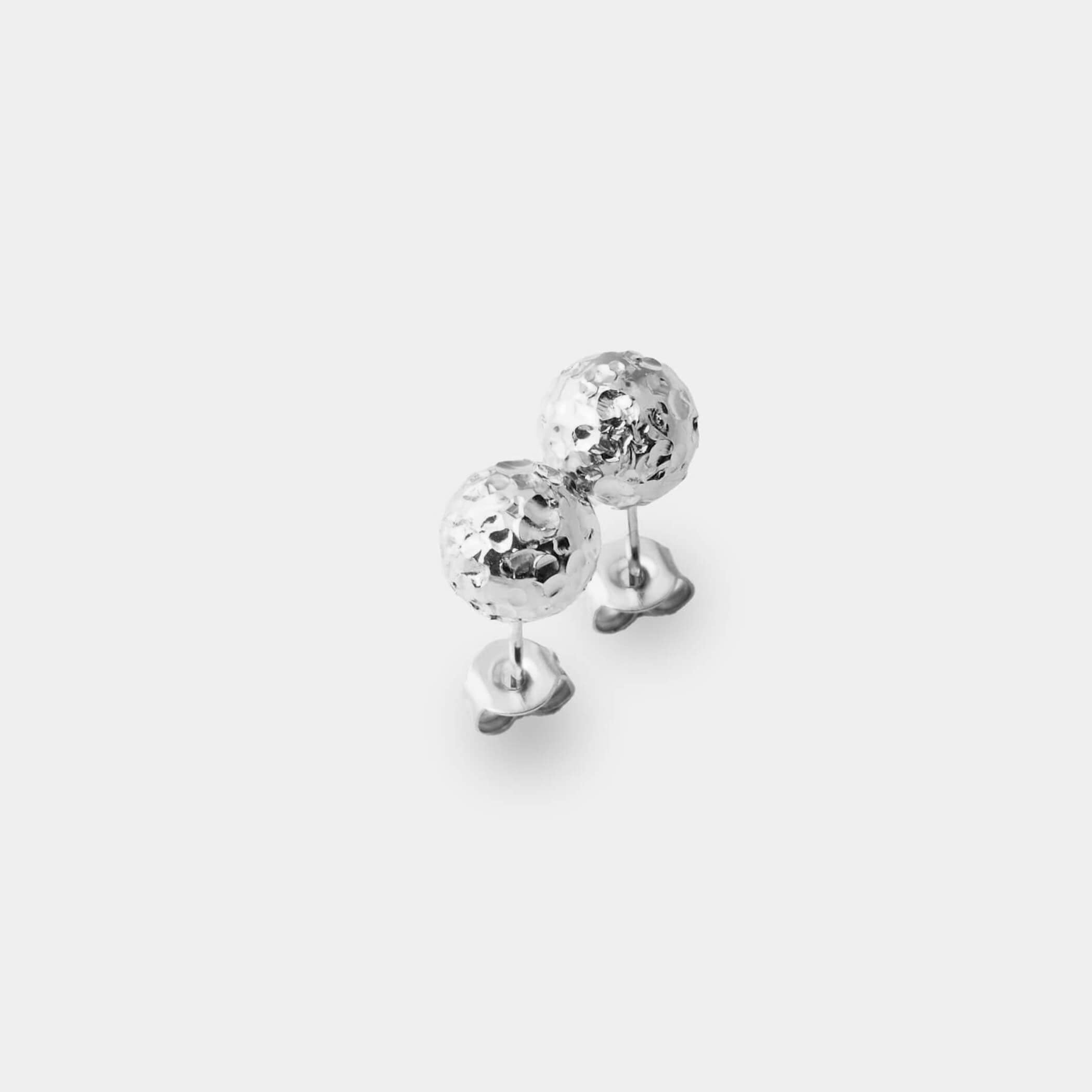 Luminous Moon Earrings - Silver