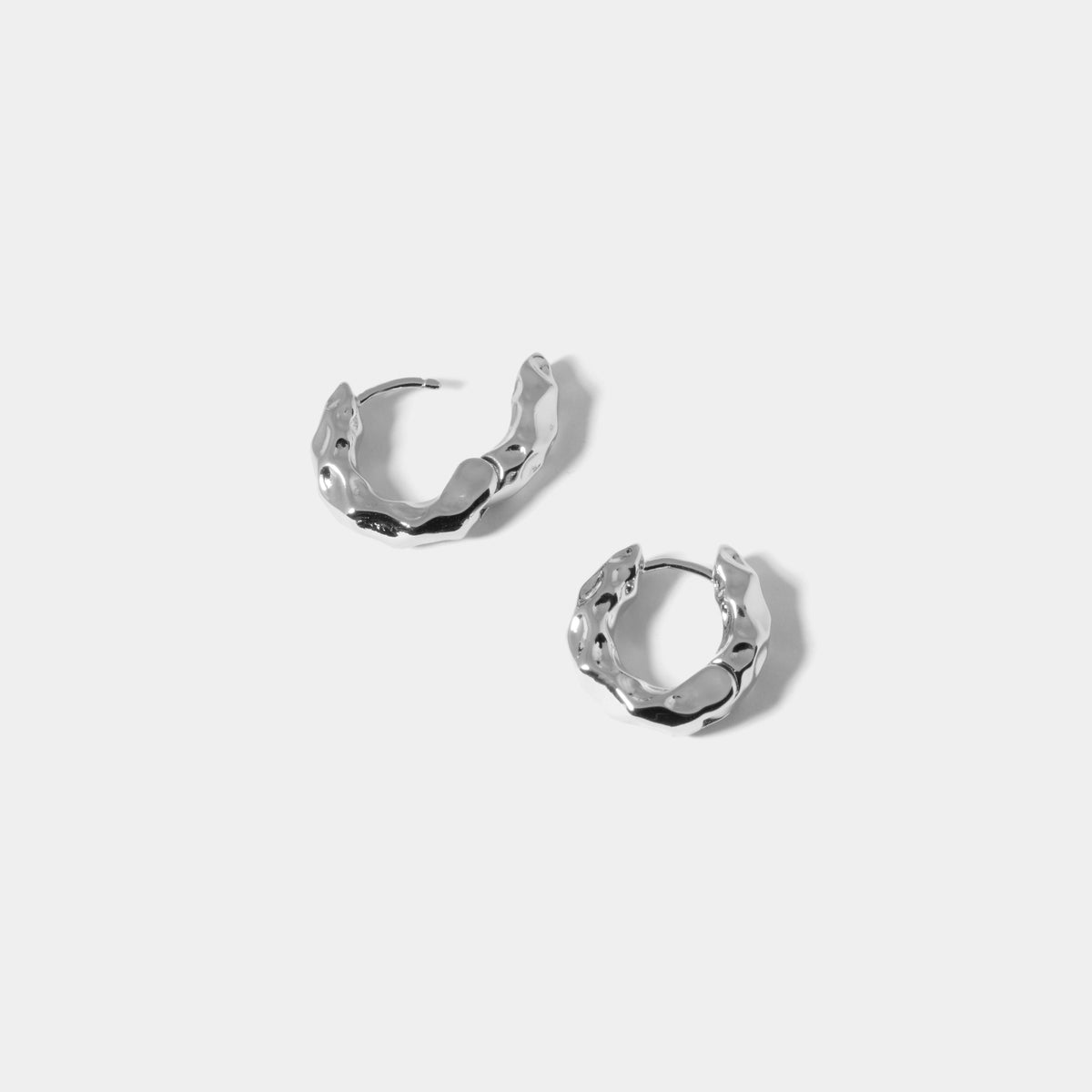 Molten Hoop Pierce - Silver